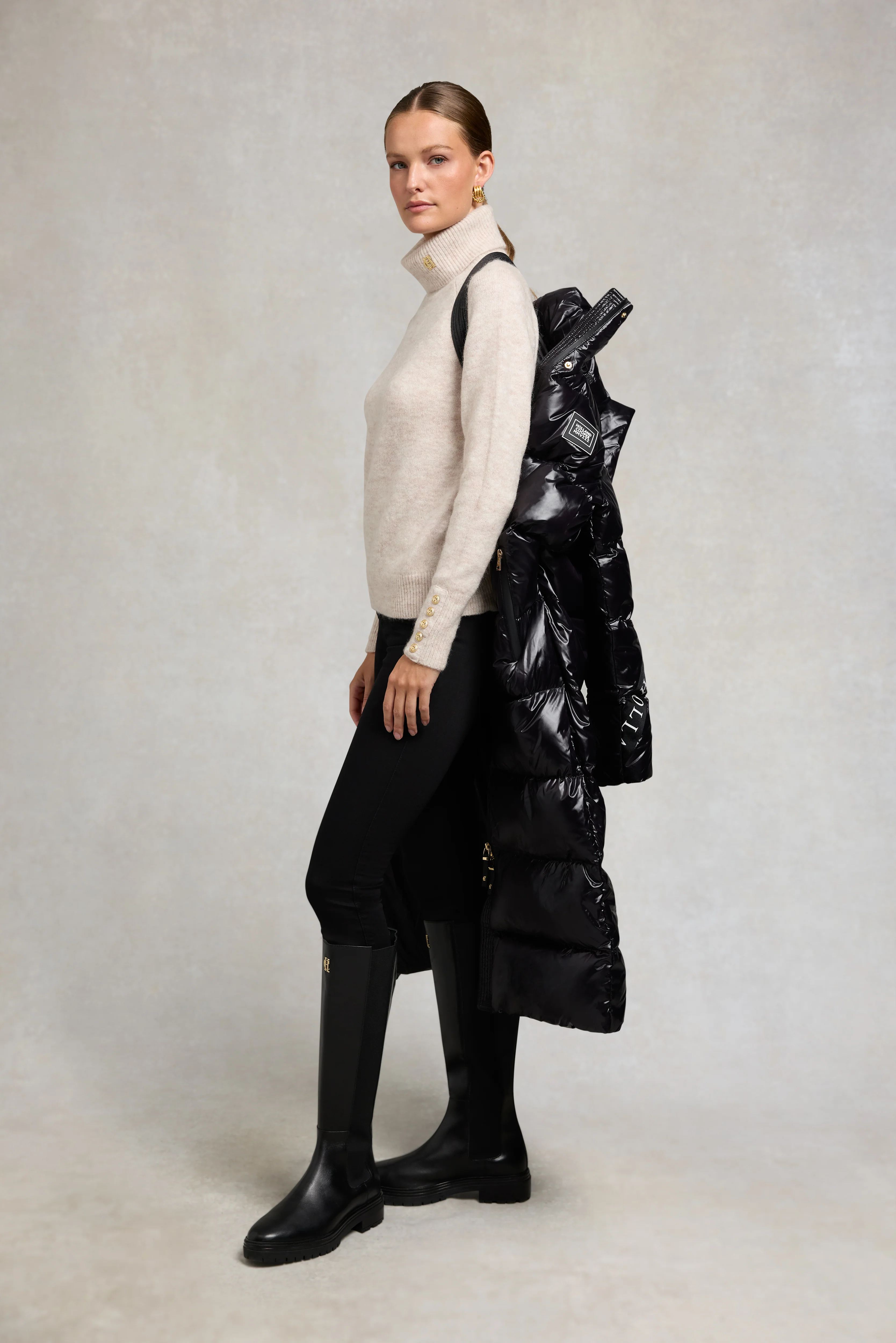 Camden Longline Coat (Black) - Image 6