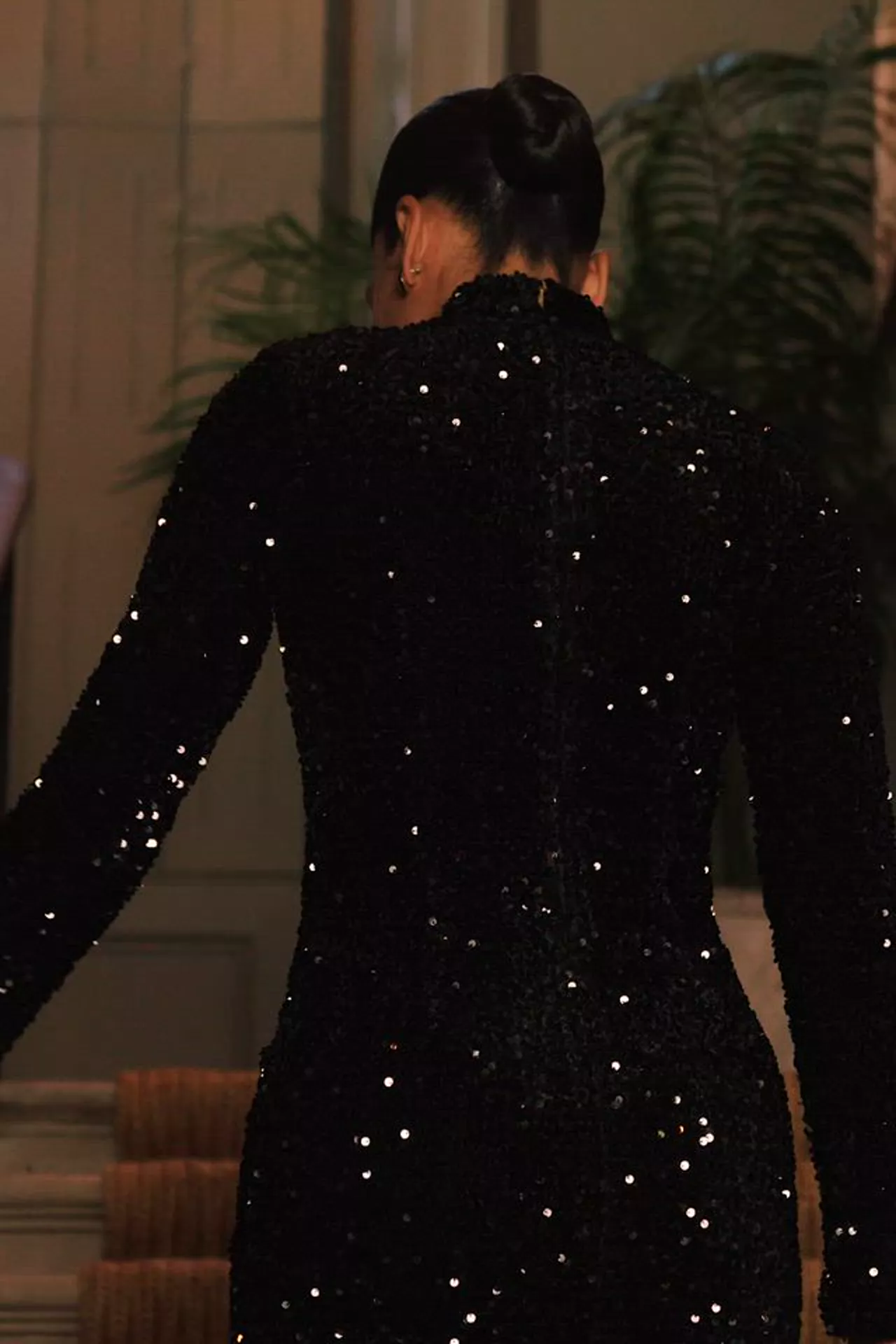 Cara Sequin Maxi Dress (Black Sequin) - Image 4