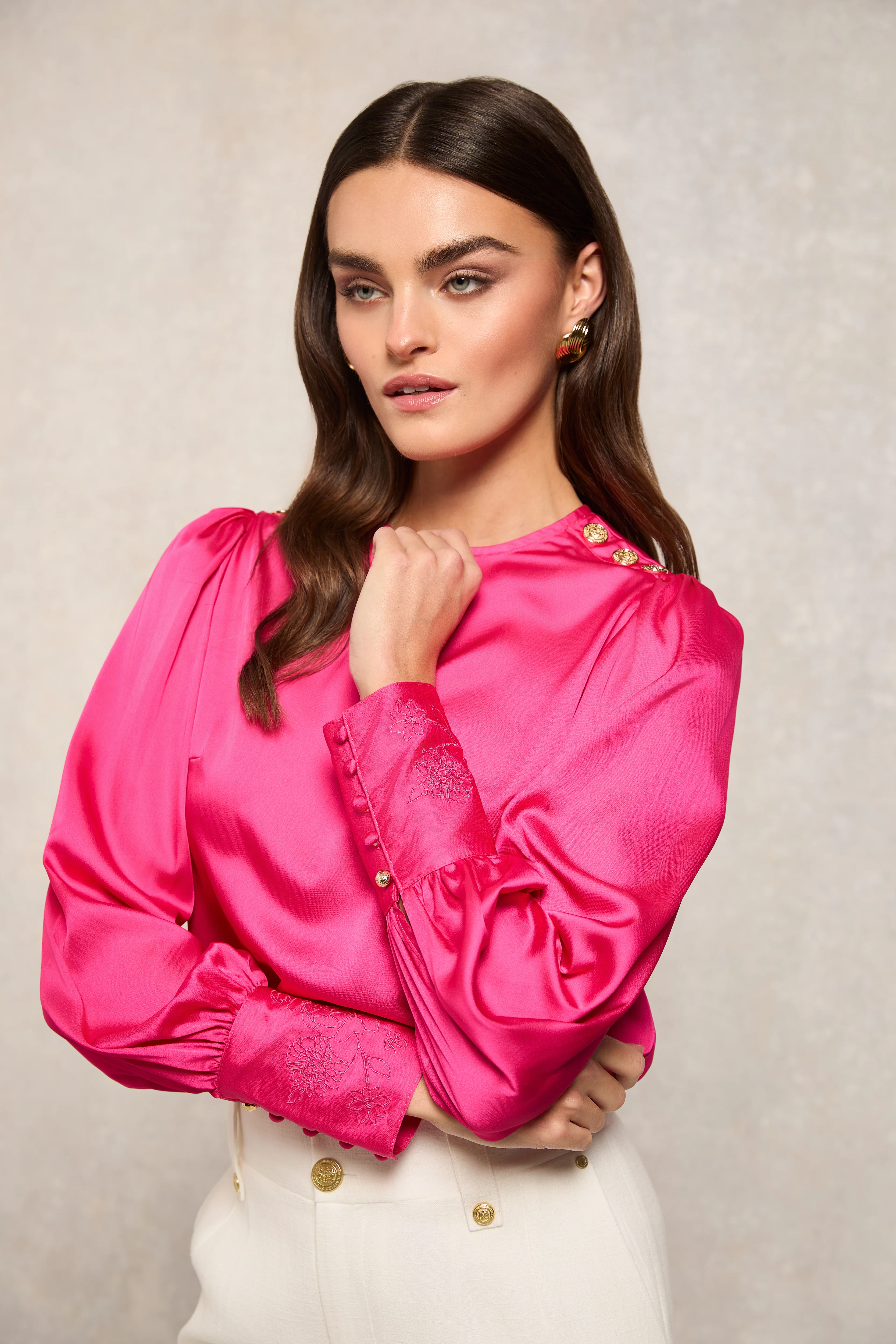 Carmen Blouse (Hot Pink) - Image 2