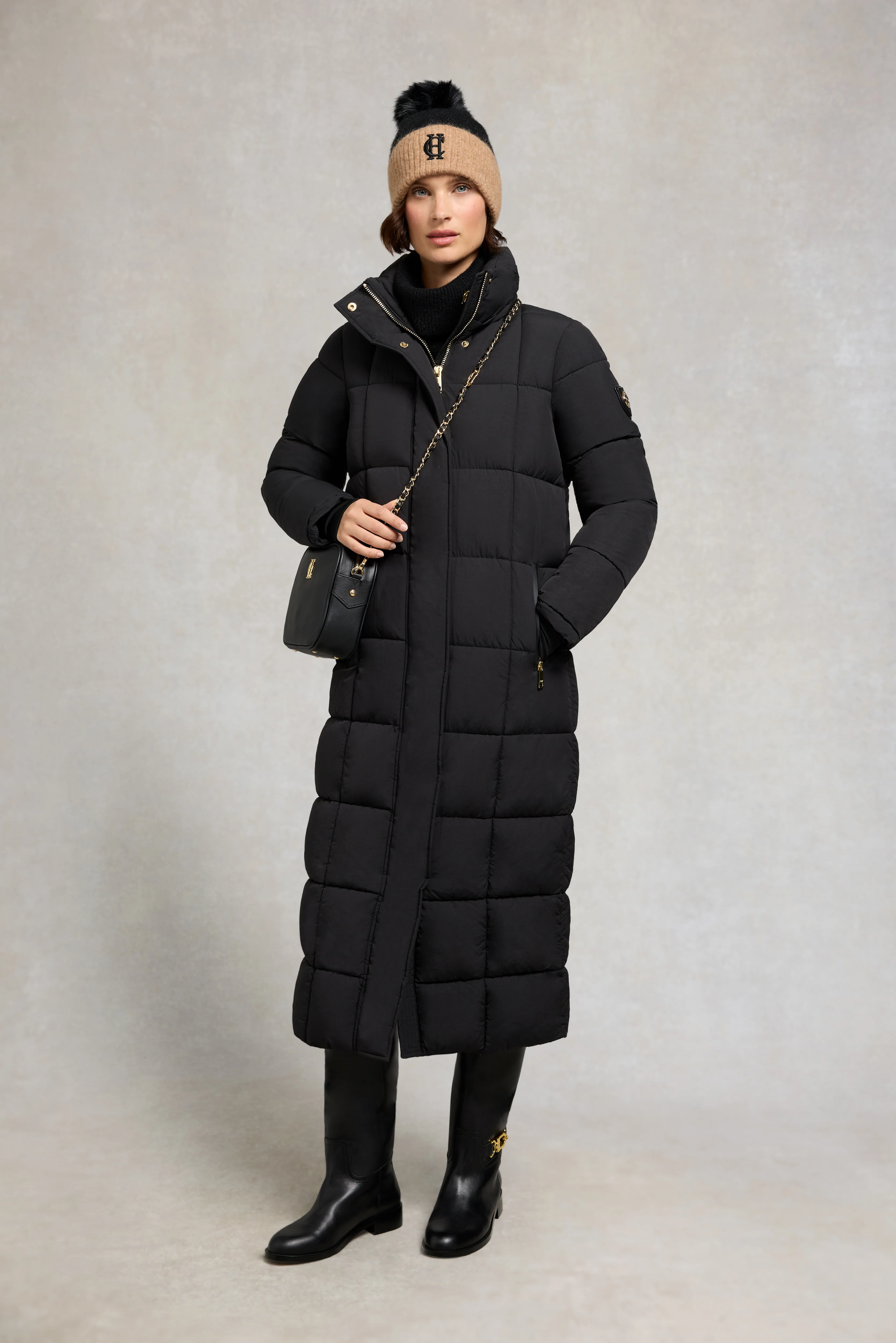 Carrington Longline Coat (Black) - Image 3