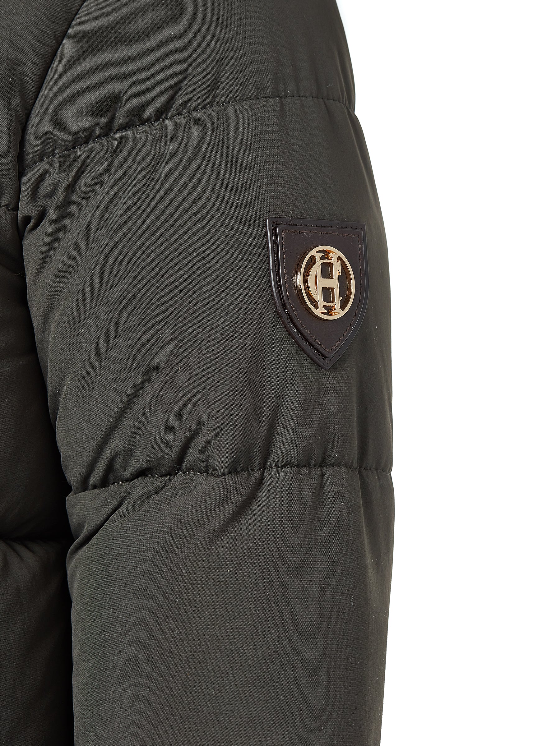 Carrington Longline Coat (Dark Olive) - Image 9