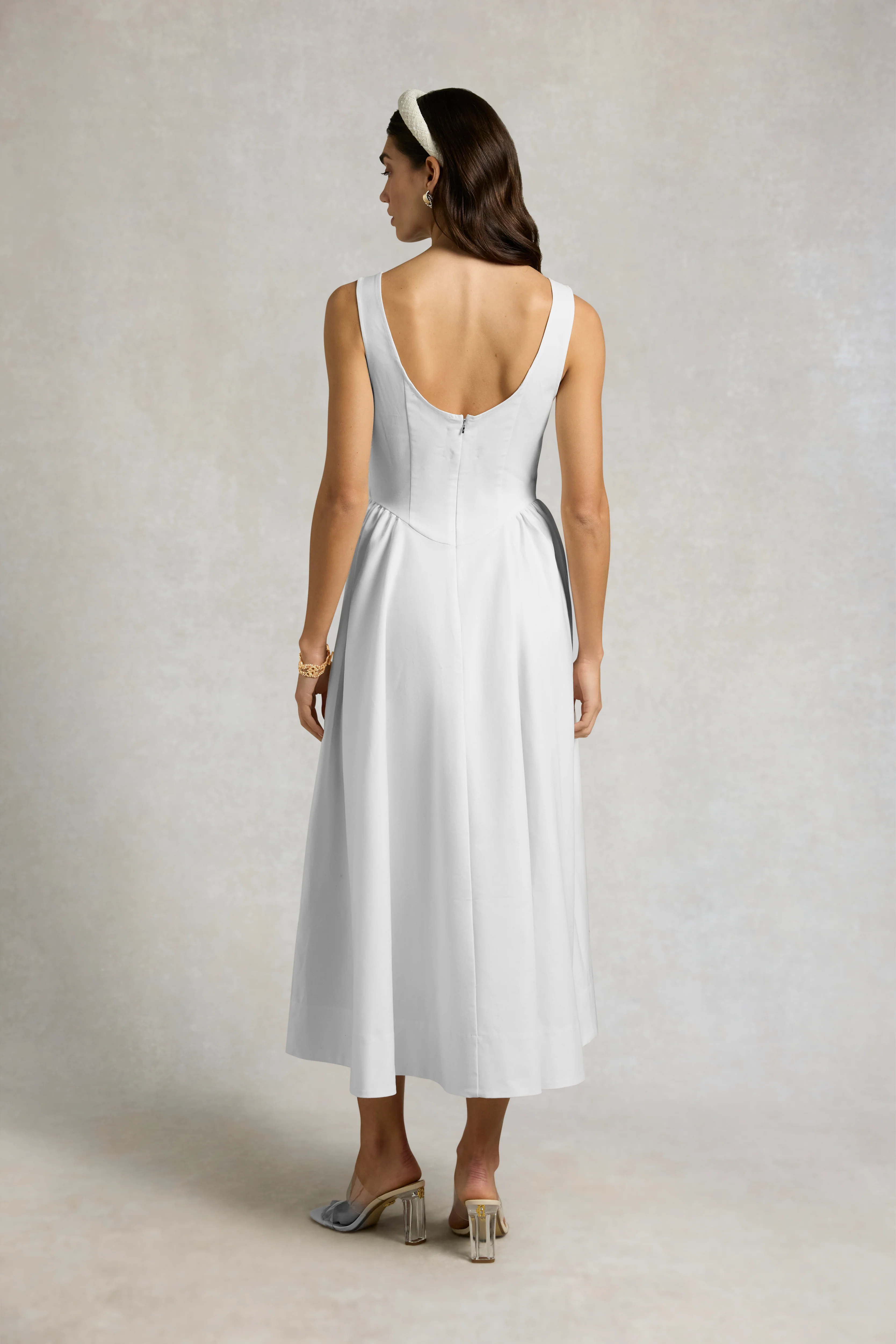 Chatsworth Woven Dress (White) - Image 7