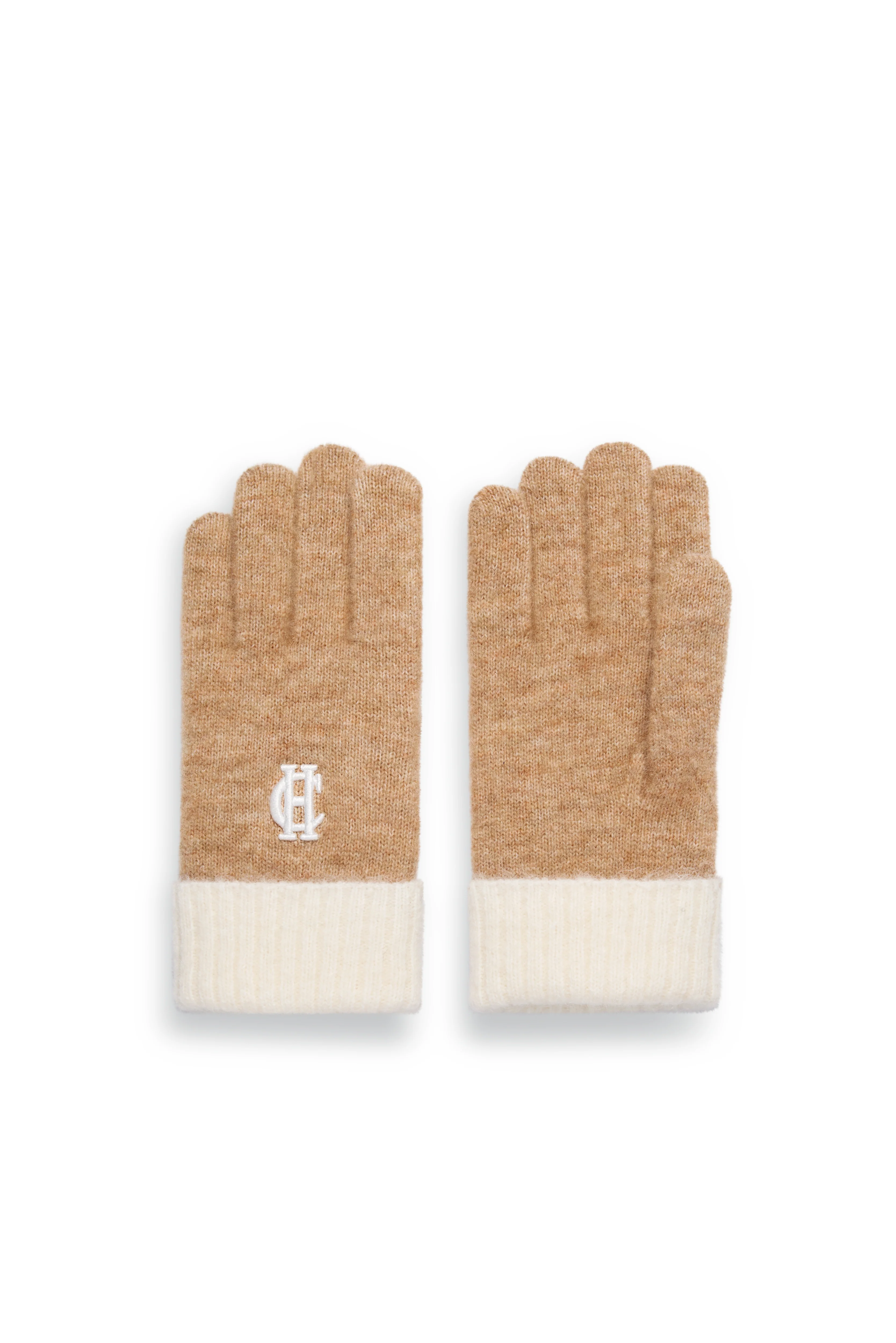 Chelsea Bobble Hat & Glove Set (Camel) - Image 3