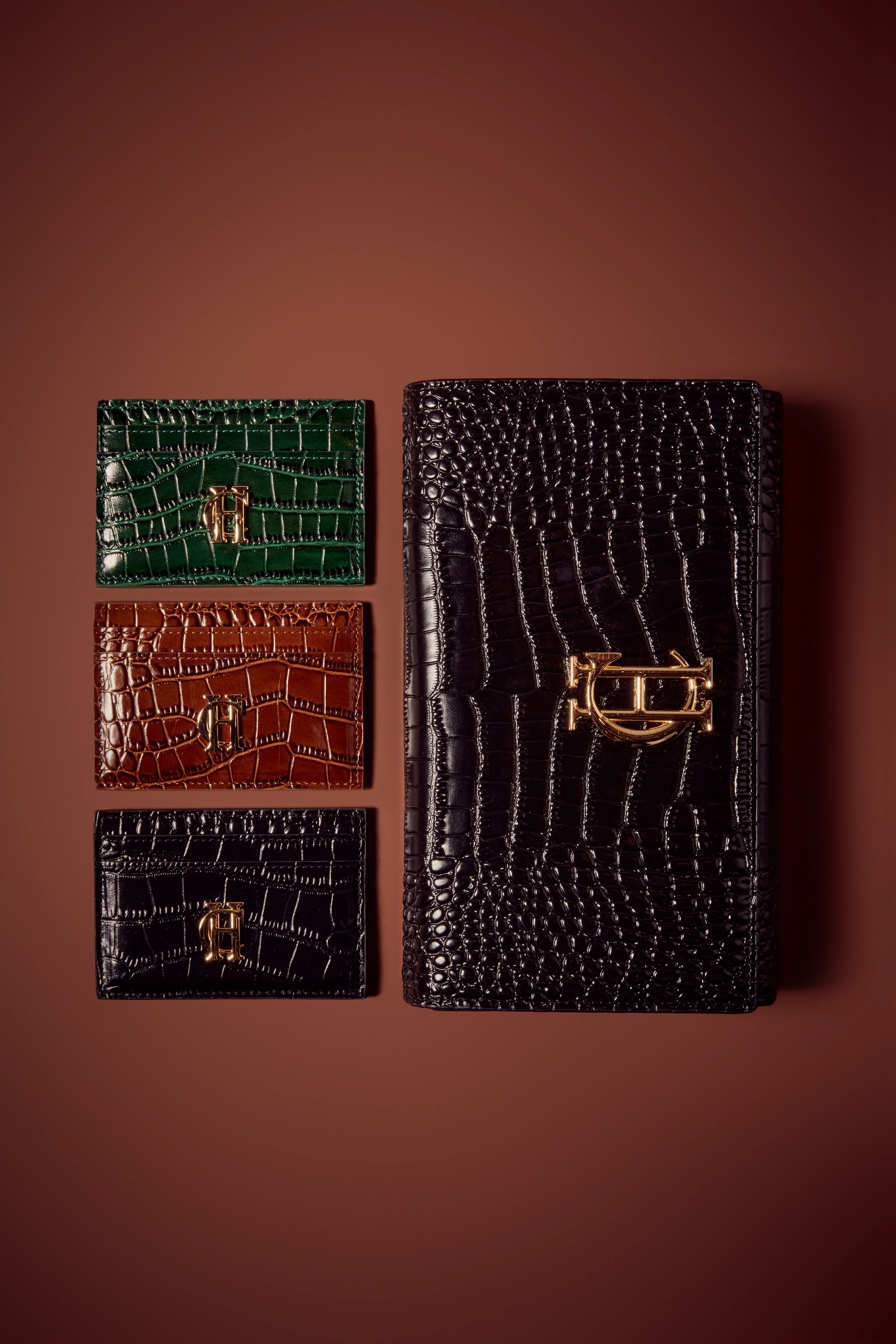 Chelsea Card Holder (Emerald Croc) - Image 6
