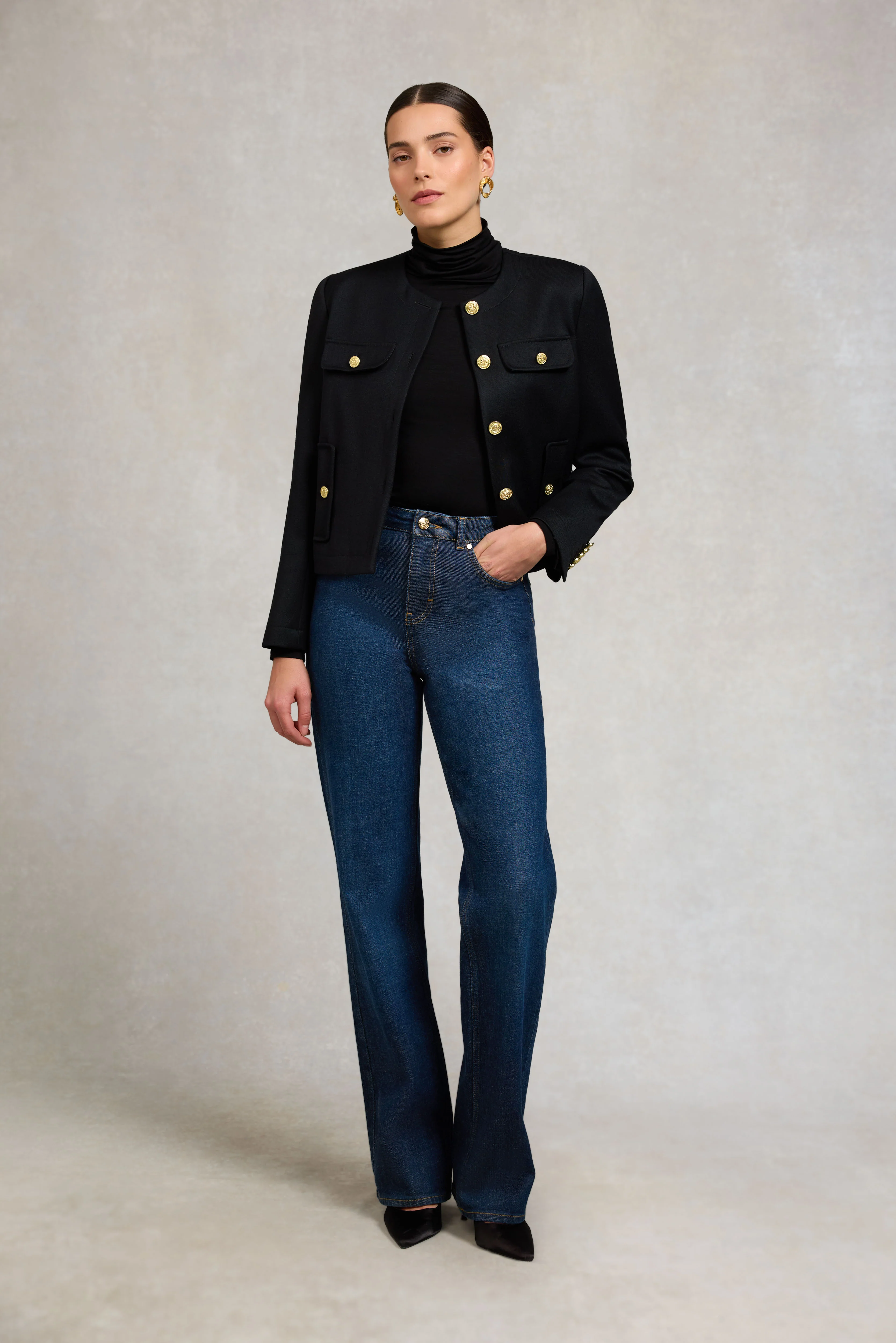 Chelsea Jacket (Black Twill) - Image 3