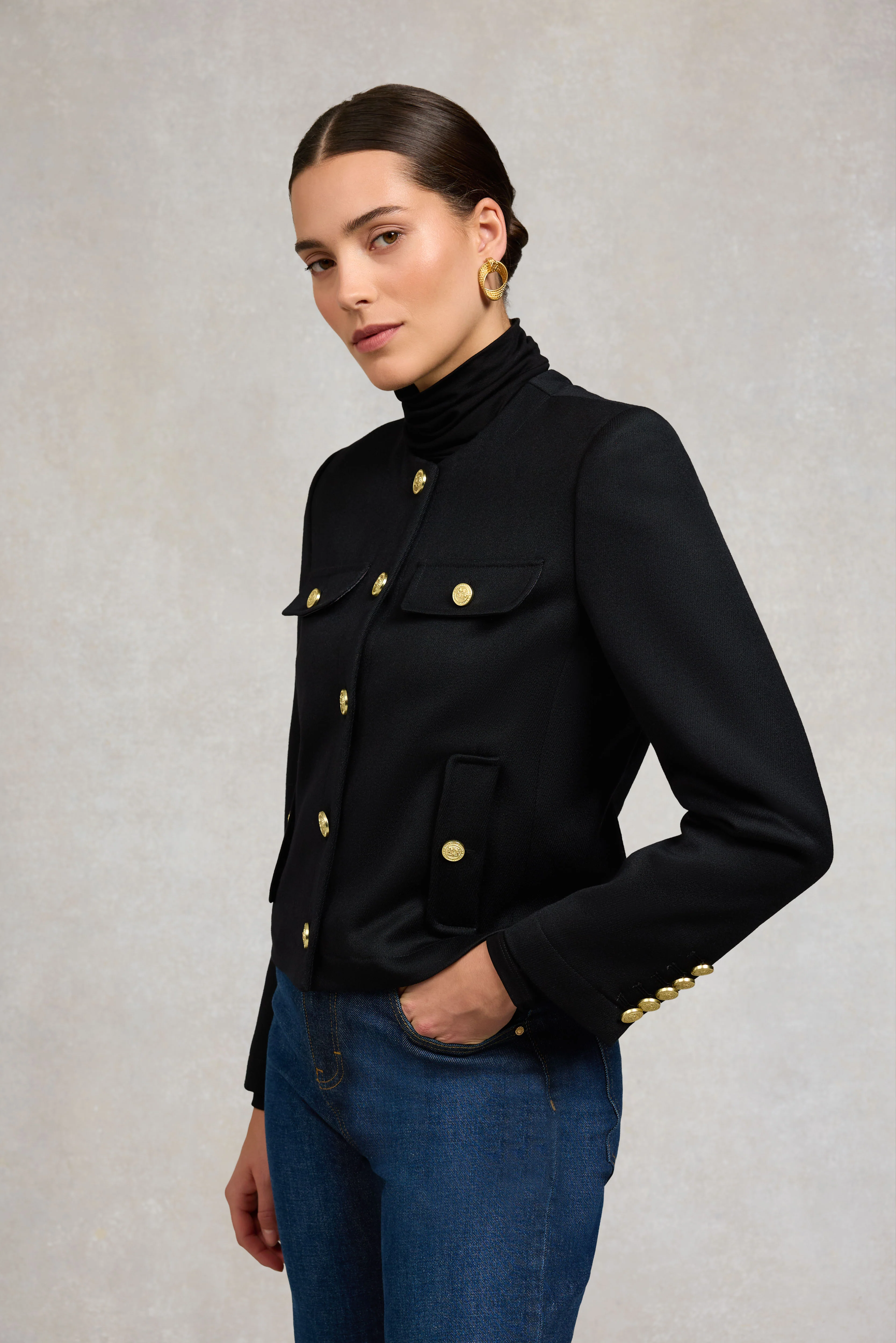 Chelsea Jacket (Black Twill) - Image 7