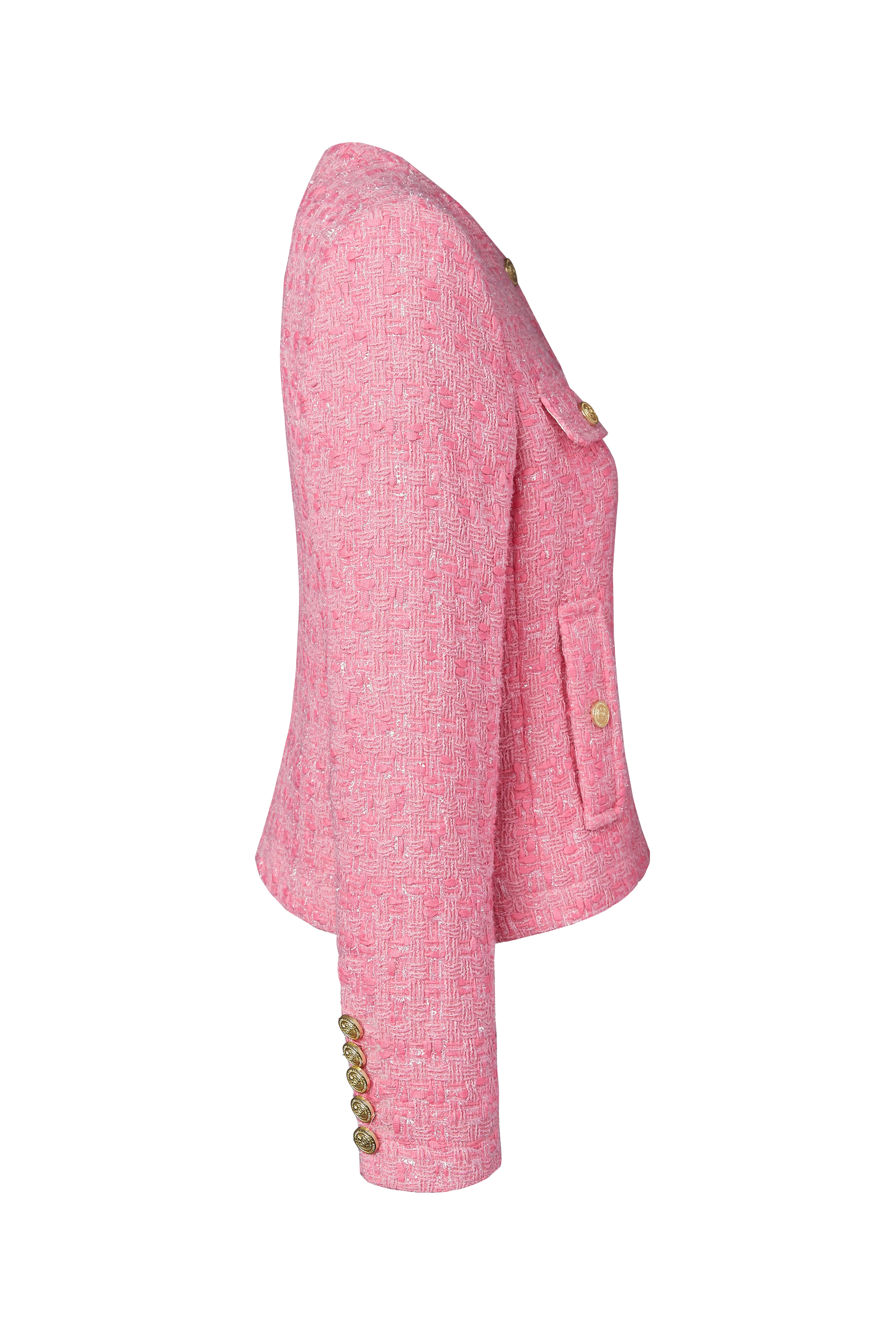 Chelsea Jacket (Pop Pink Boucle) - Image 11