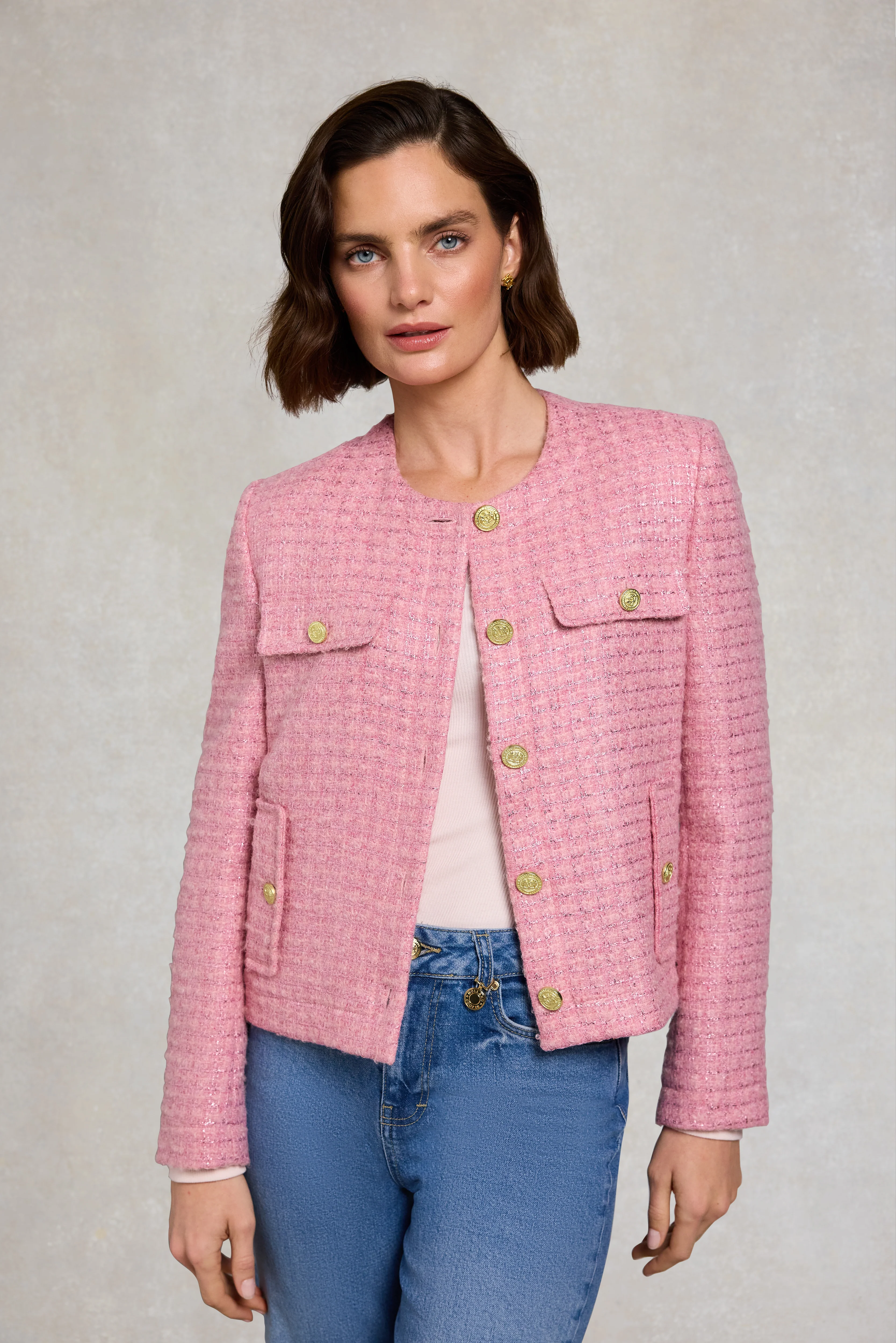 Chelsea Jacket (Rose Sparkle Boucle) - Image 2