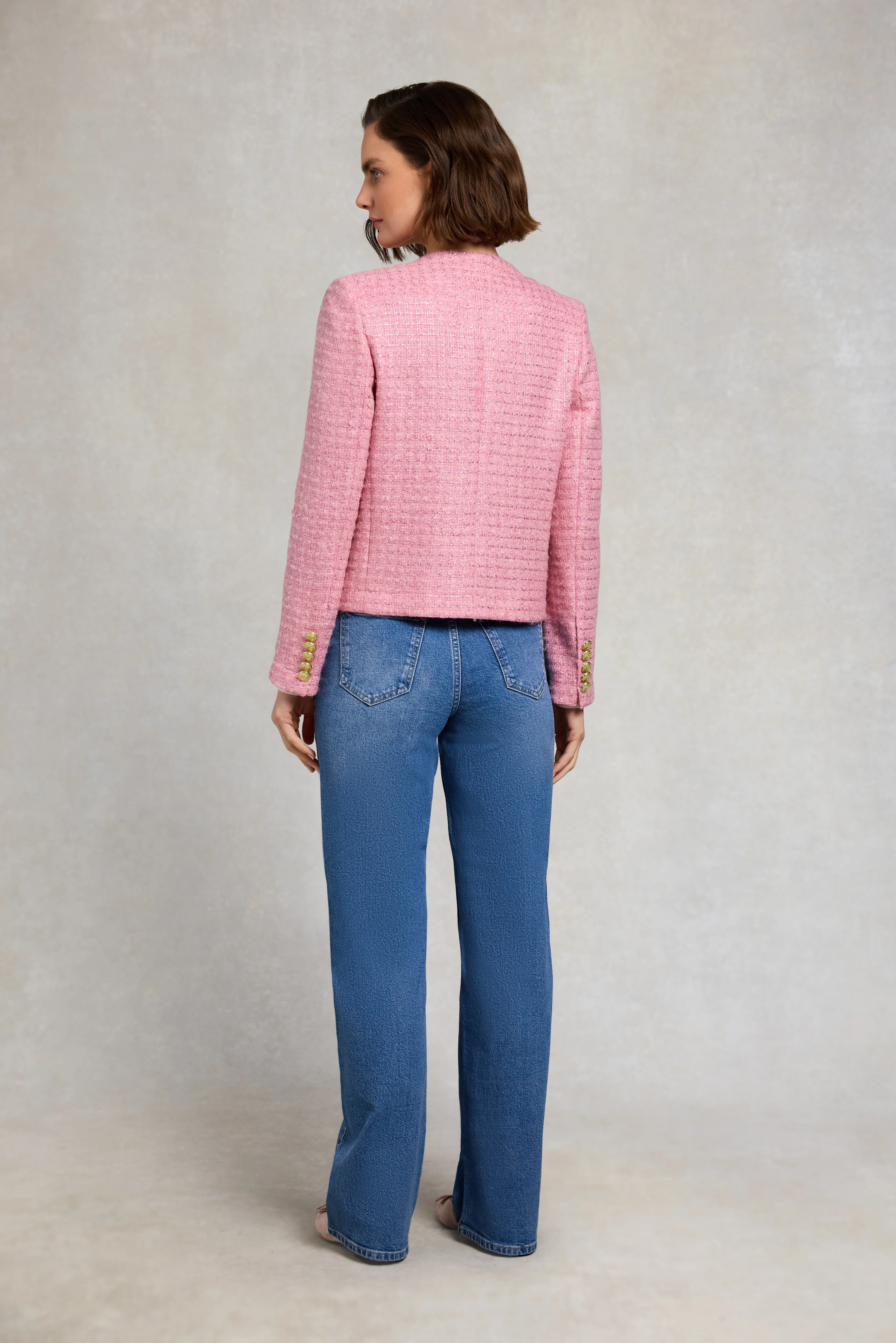 Chelsea Jacket (Rose Sparkle Boucle) - Image 4
