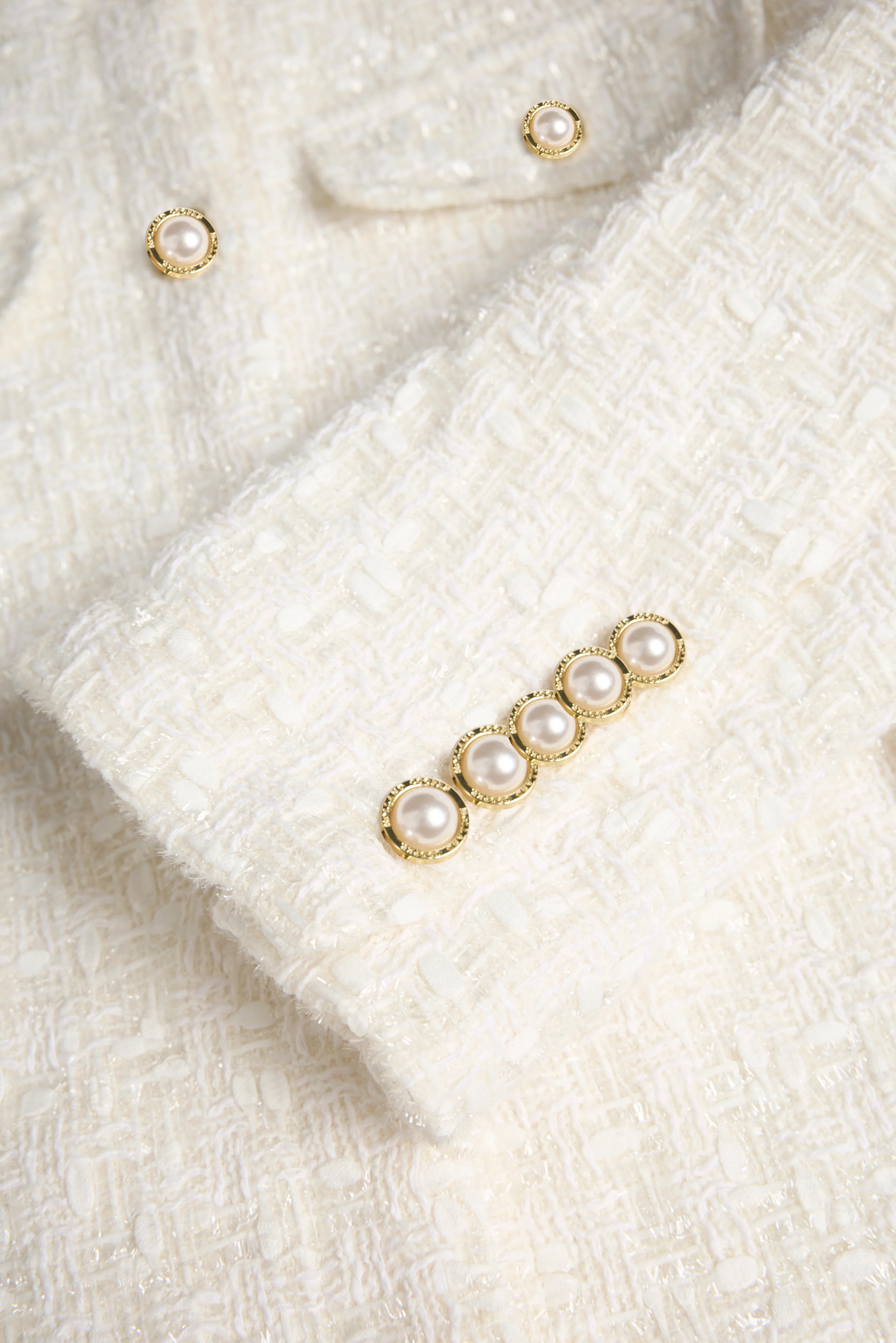 Chelsea Jacket (White Sparkle Boucle) - Image 9