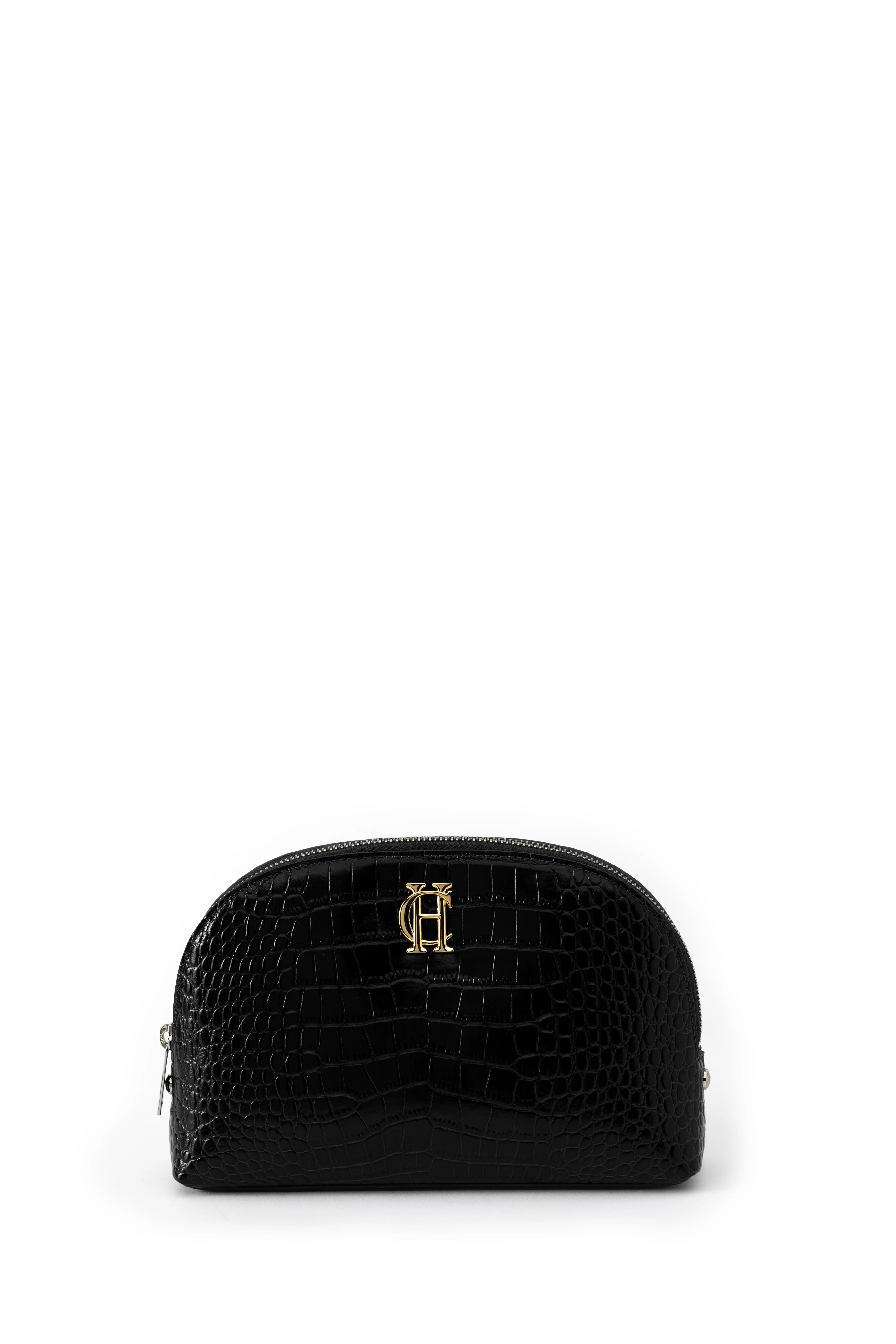Chelsea Makeup Bag (Black Croc) - Image 2