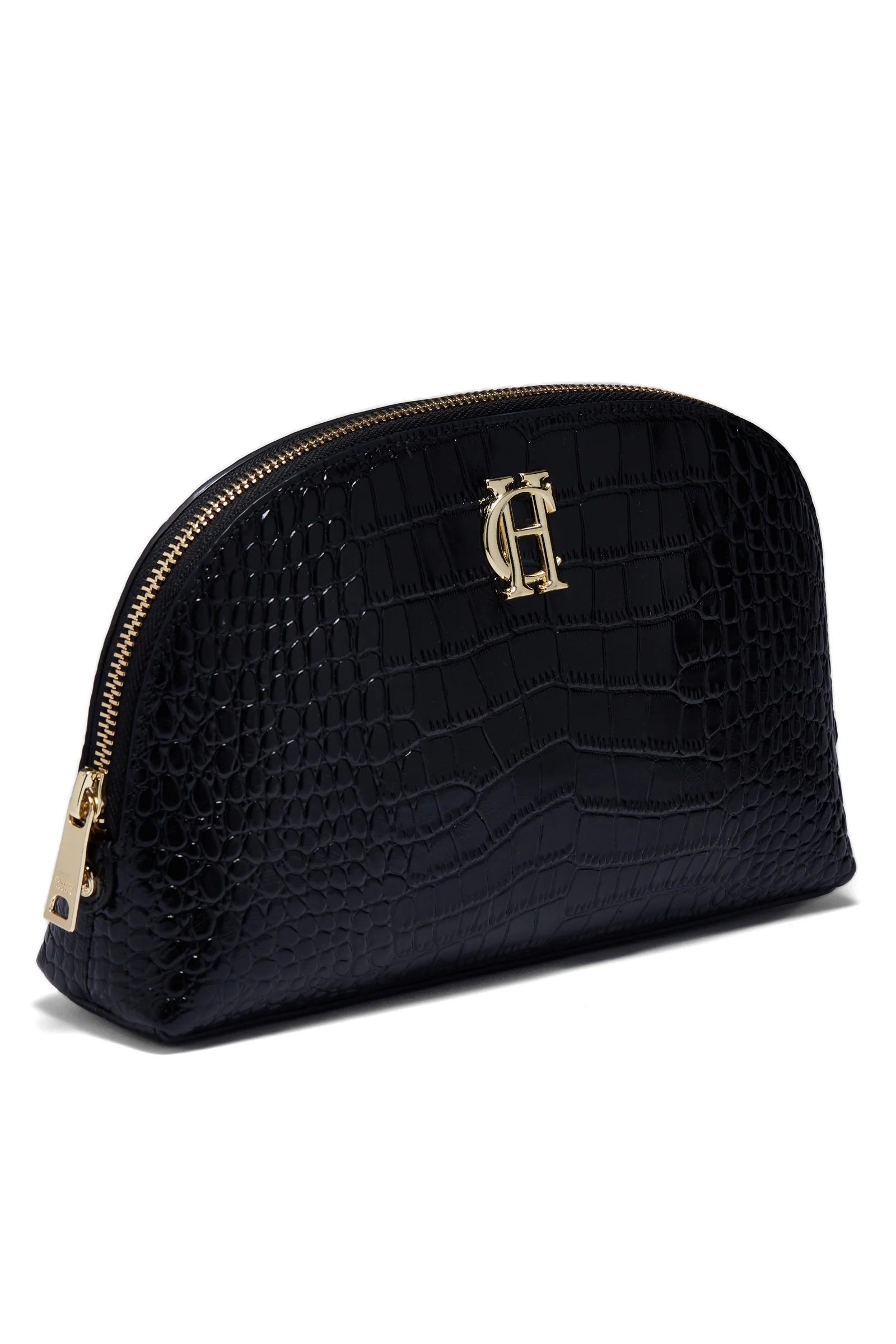 Chelsea Makeup Bag (Black Croc) - Image 3