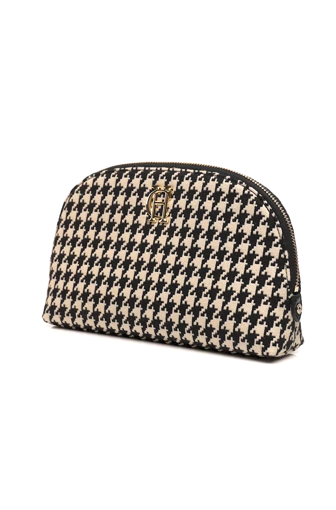 Chelsea Makeup Bag (Ecru Houndstooth) - Image 5