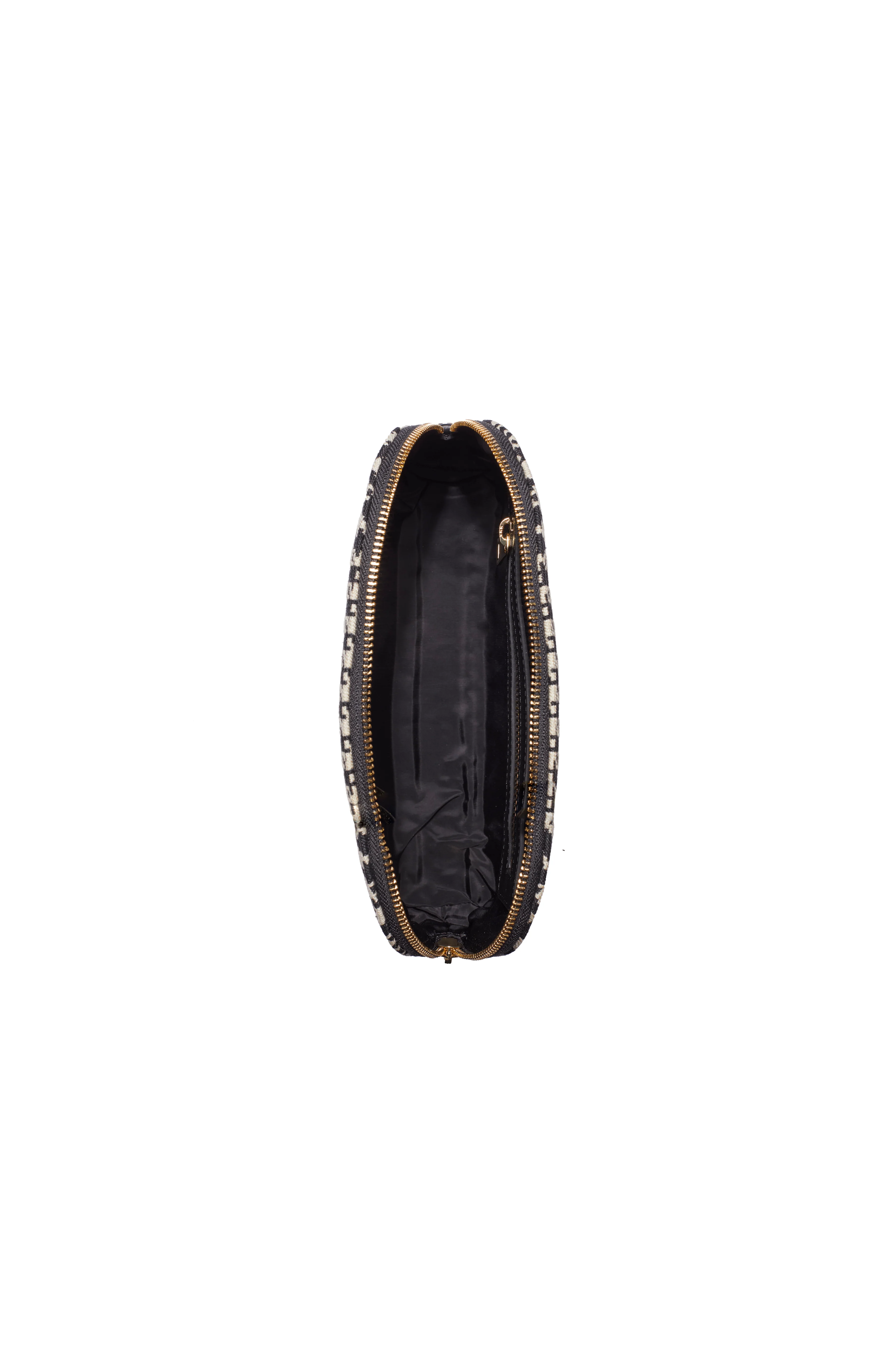 Chelsea Makeup Bag (Ecru Houndstooth) - Image 6