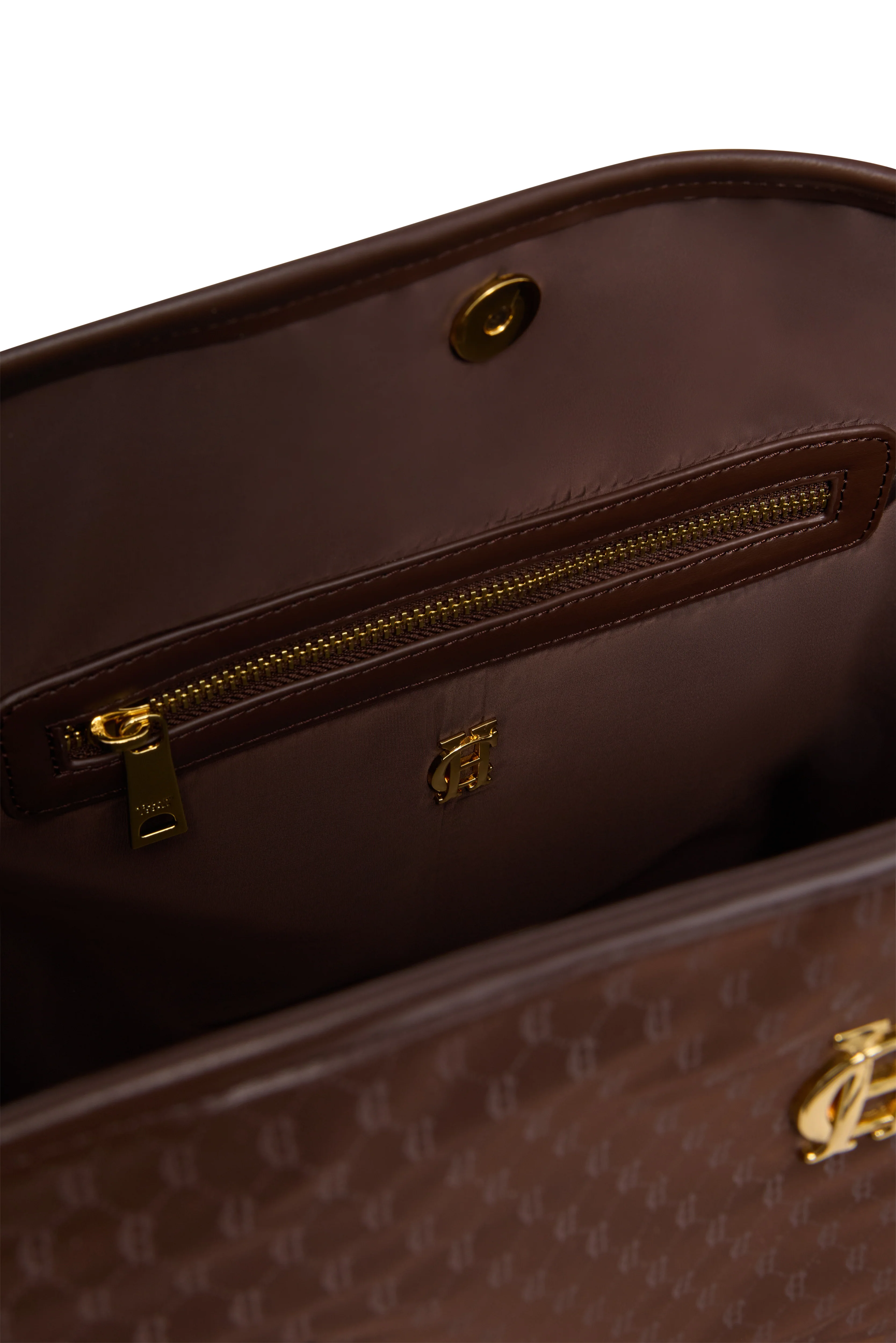 Cheltenham Tote Bag (Chocolate Monogram) - Image 8
