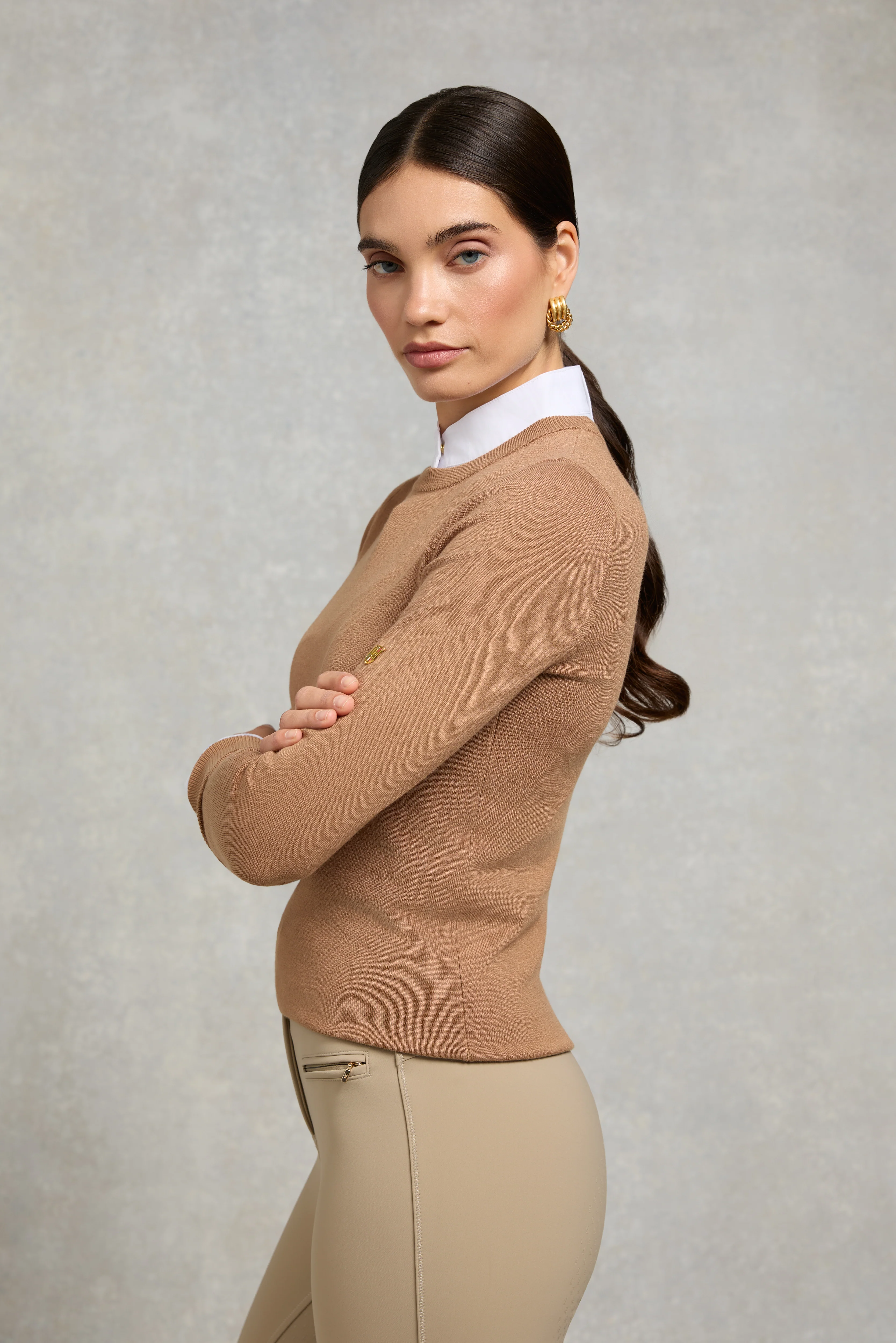 Chiltern Crew Neck Knit (Camel) - Image 2
