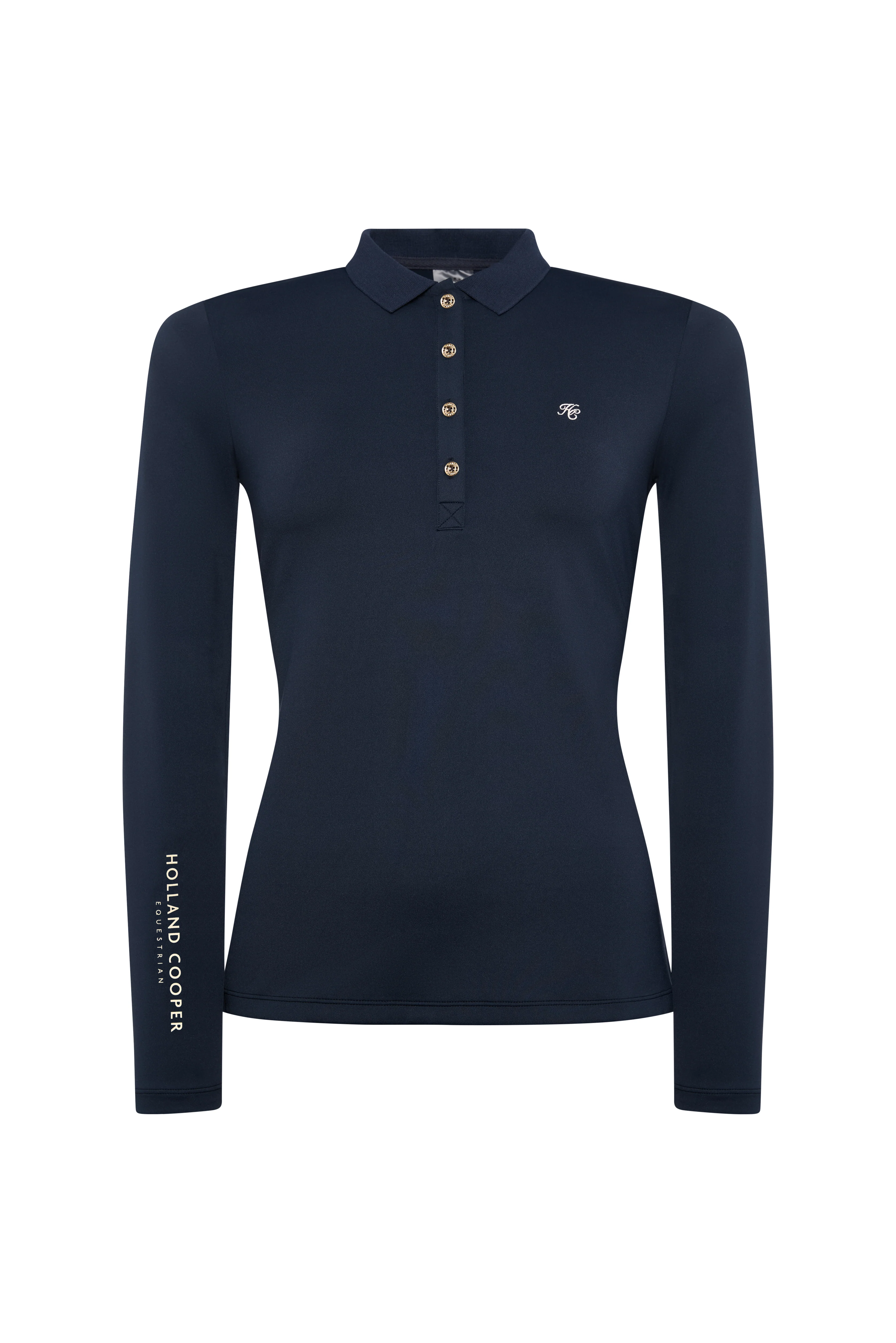 Chiltern Long Sleeve Polo Shirt (Ink Navy) - Image 4