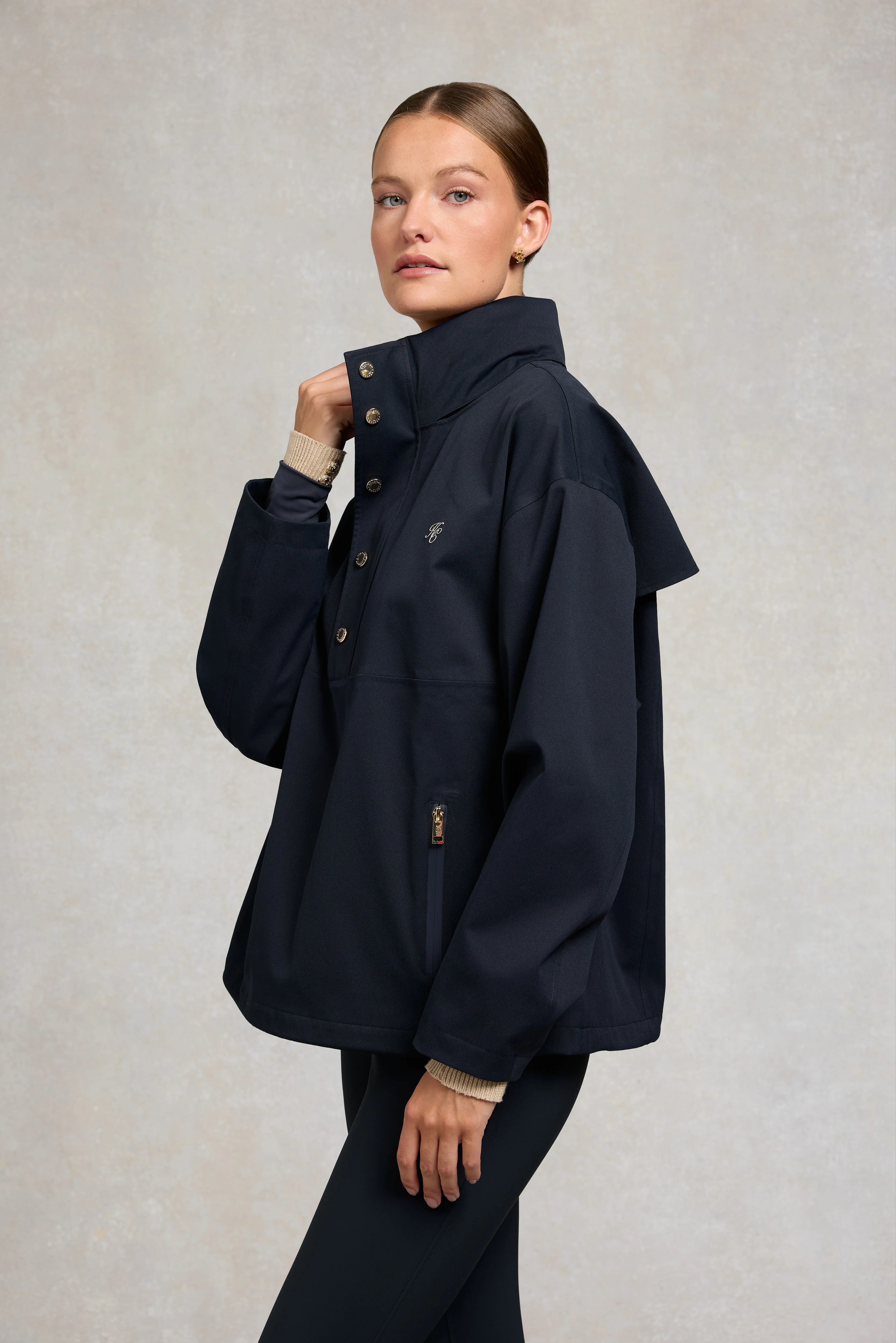 Chiltern Waterproof Quarter Zip Jacket (Ink Navy) - Image 2