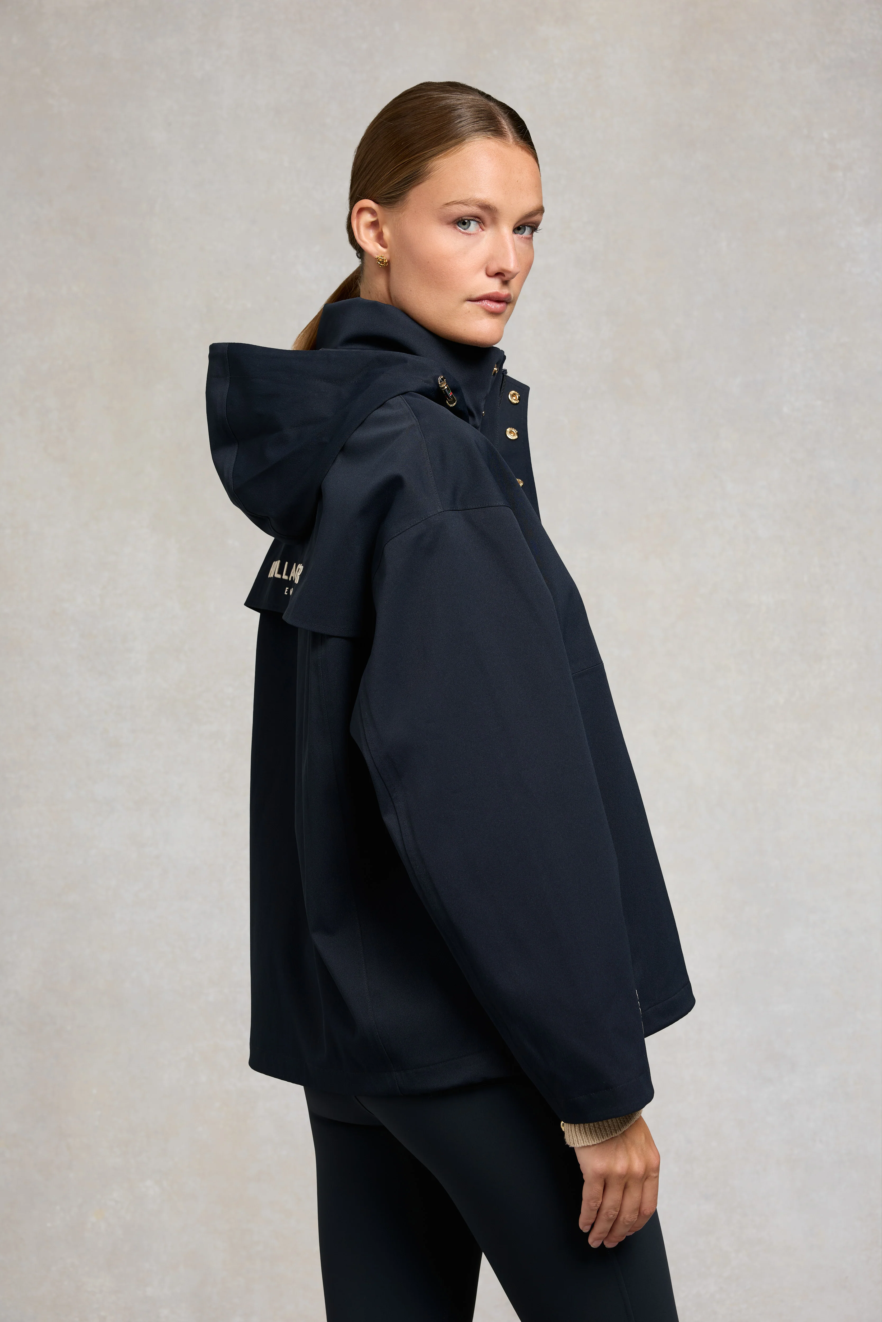 Chiltern Waterproof Quarter Zip Jacket (Ink Navy) - Image 7