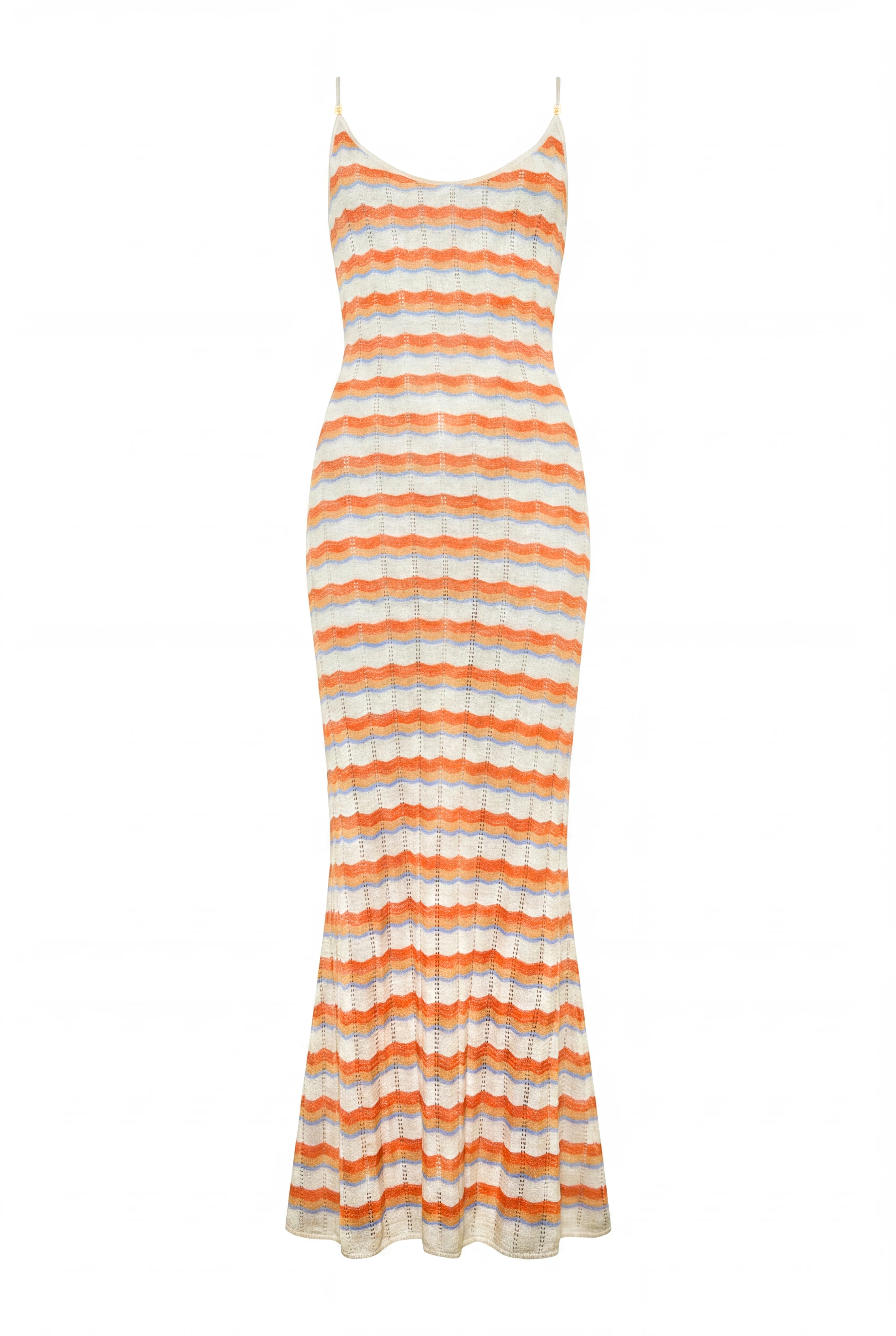 Cindy Crochet Maxi Dress (Sunset Stripe) - Image 8