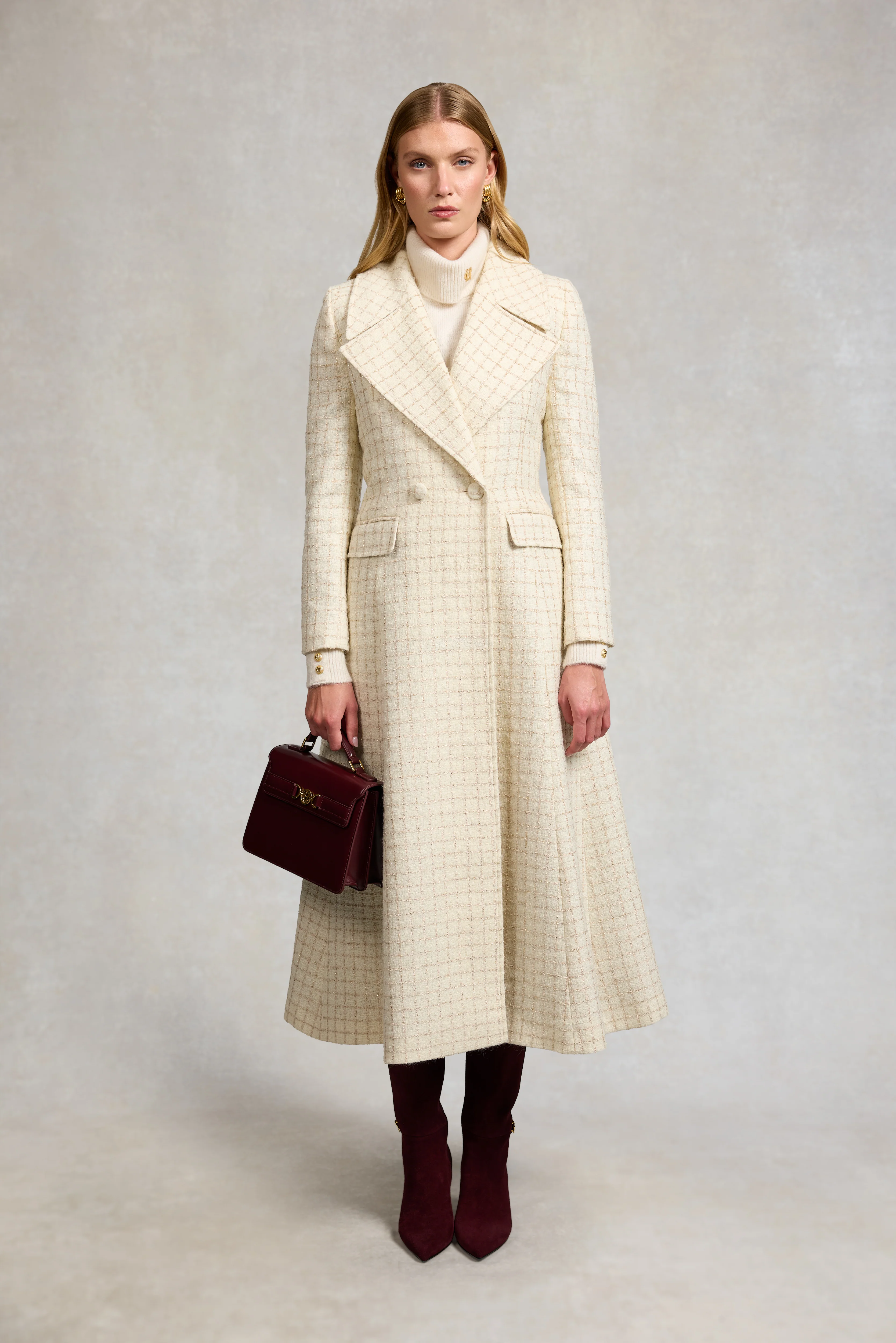 Clarendon Frock Coat (Ivory Sparkle Tweed) - Image 4