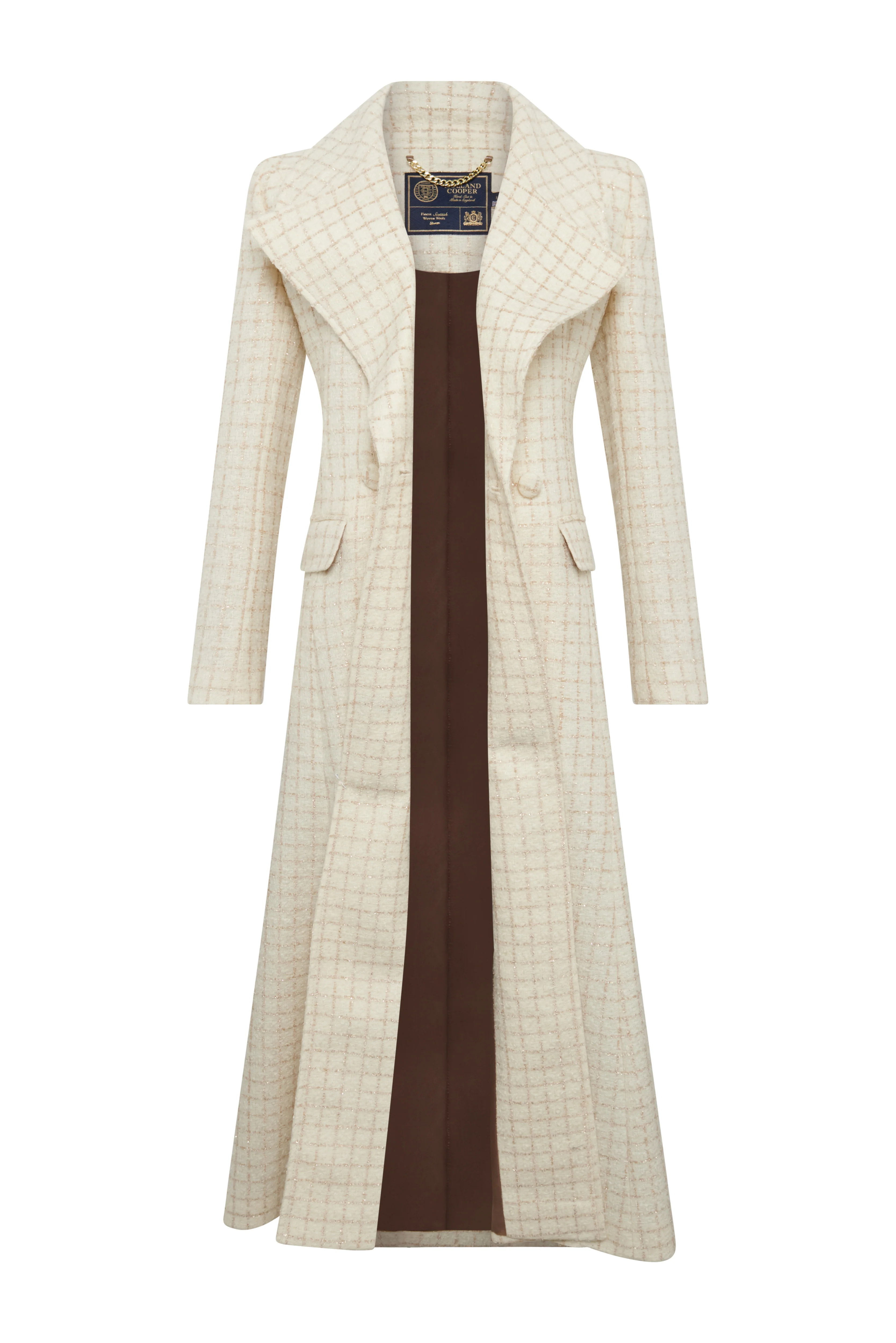 Clarendon Frock Coat (Ivory Sparkle Tweed) - Image 8