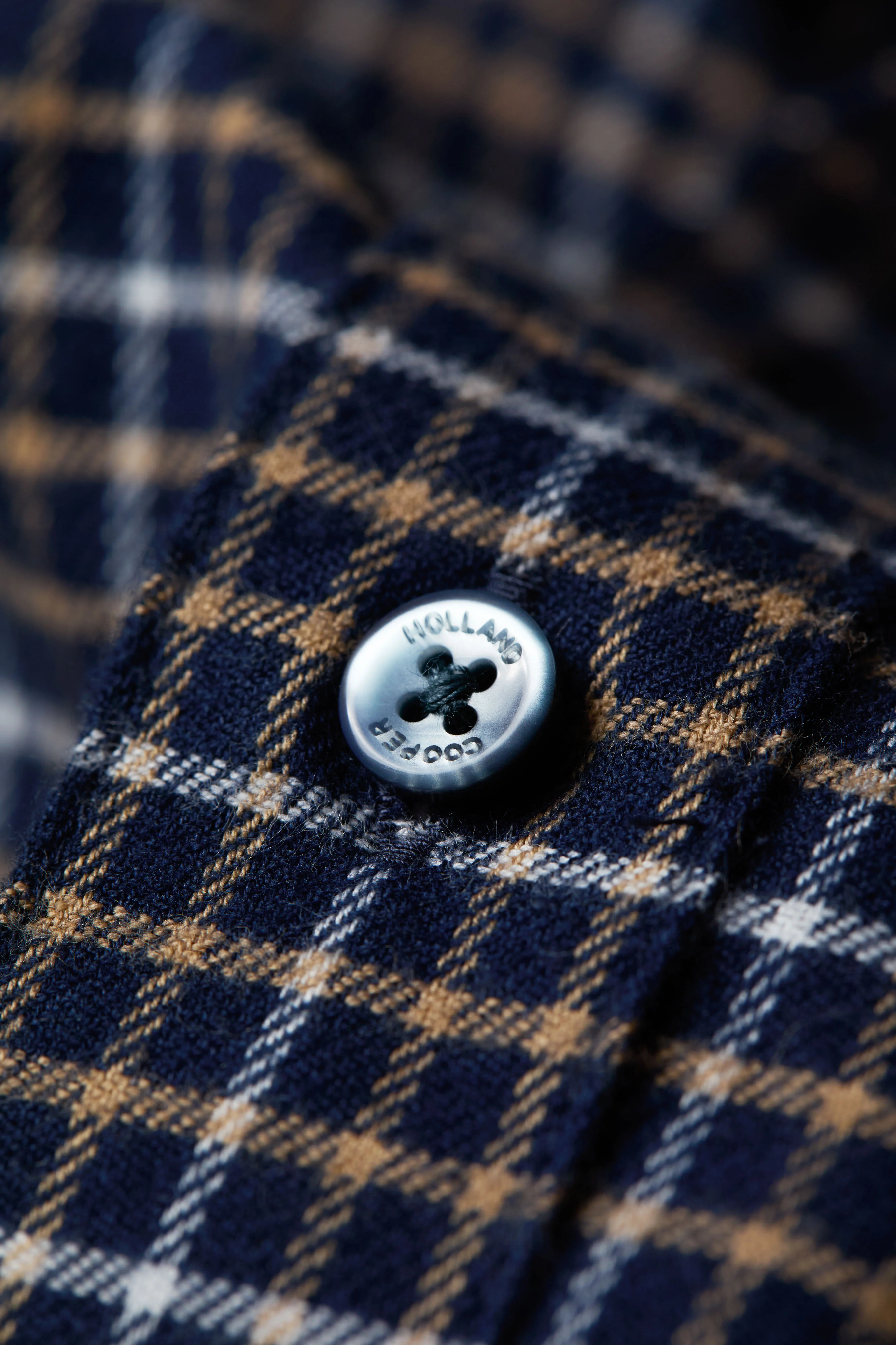 Classic Button Down Shirt (Brushed Cheltenham Navy Check) - Image 8