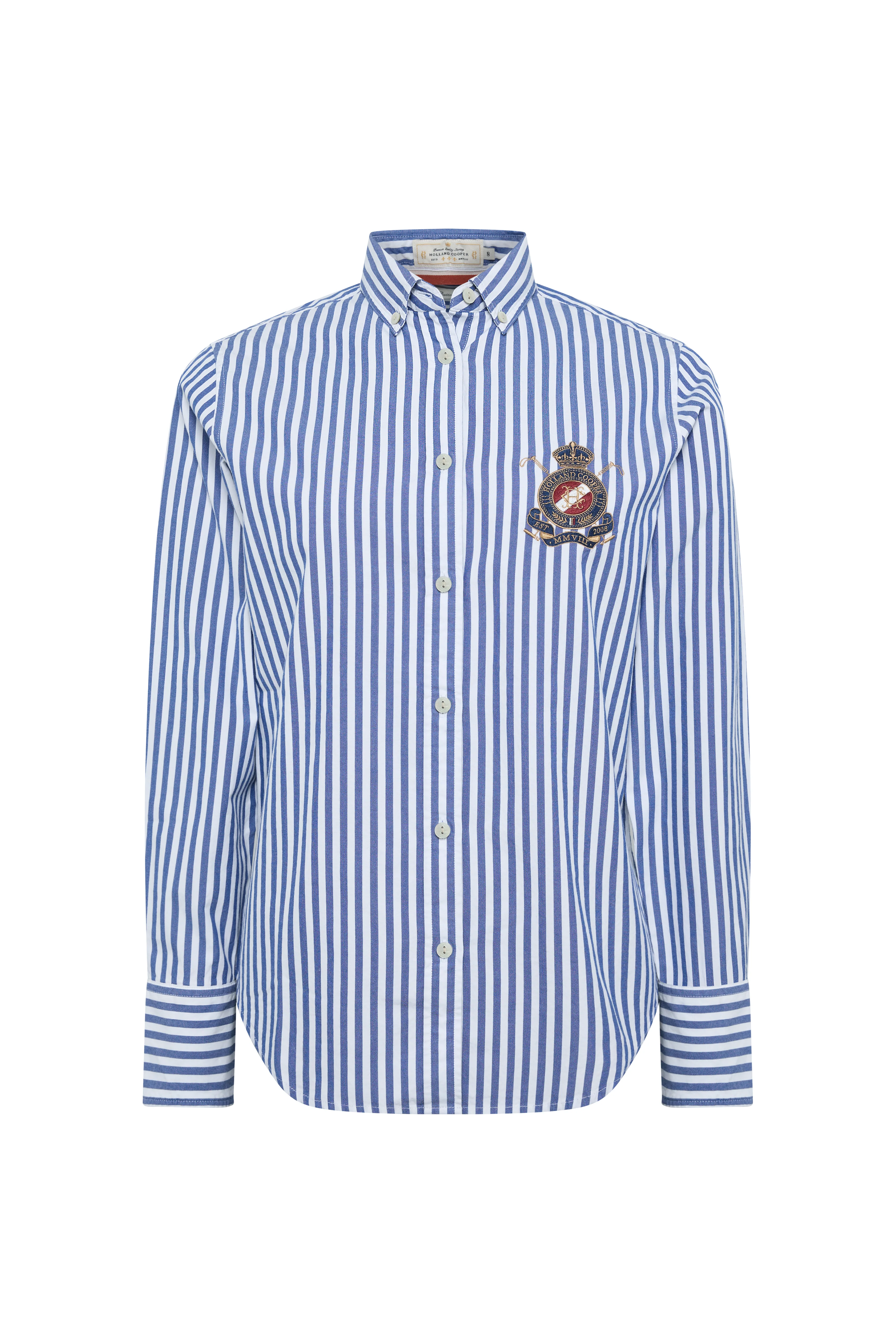 Classic Button Down Shirt (Navy Stripe) - Image 6