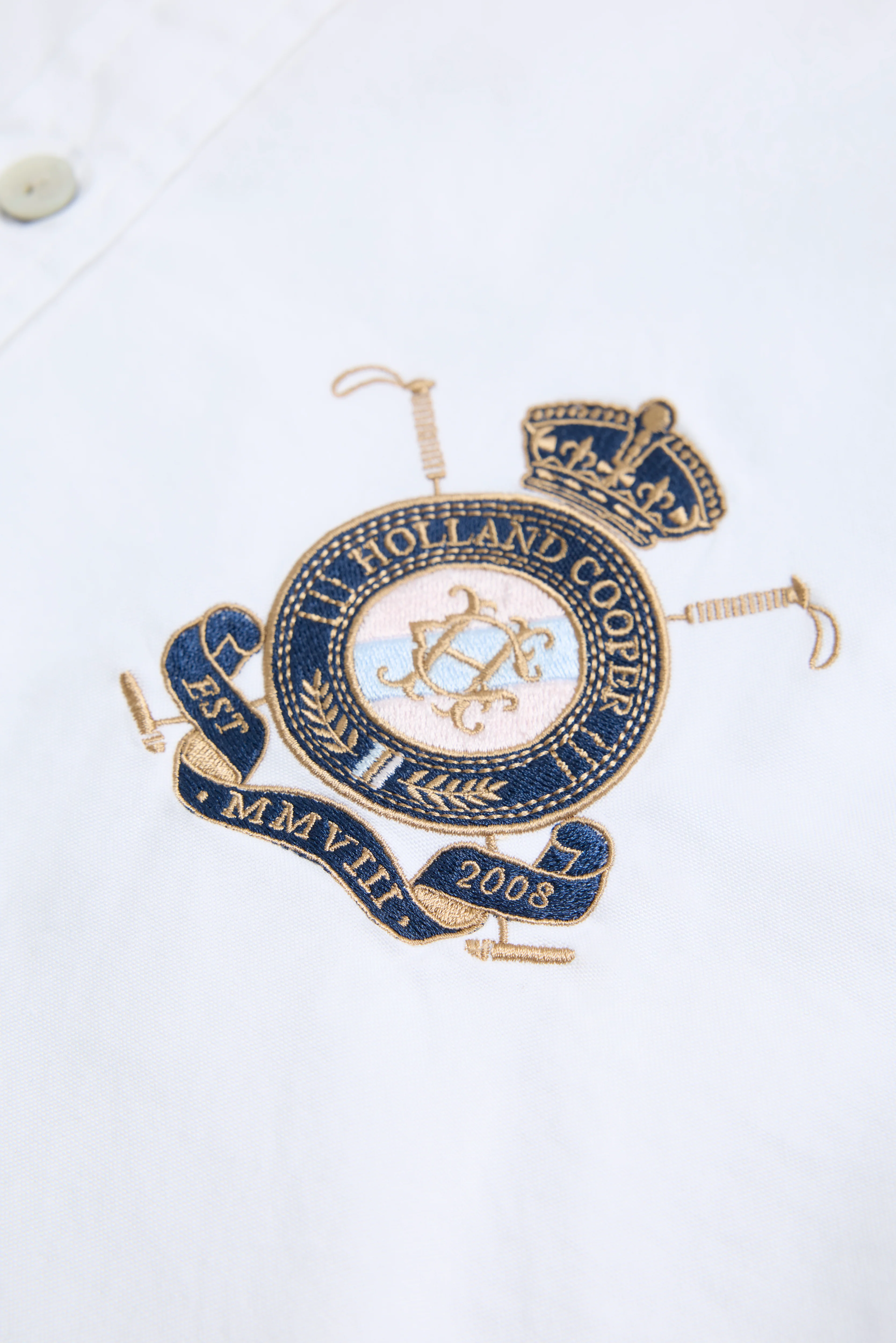 Classic Button Down Shirt (White) - Image 8