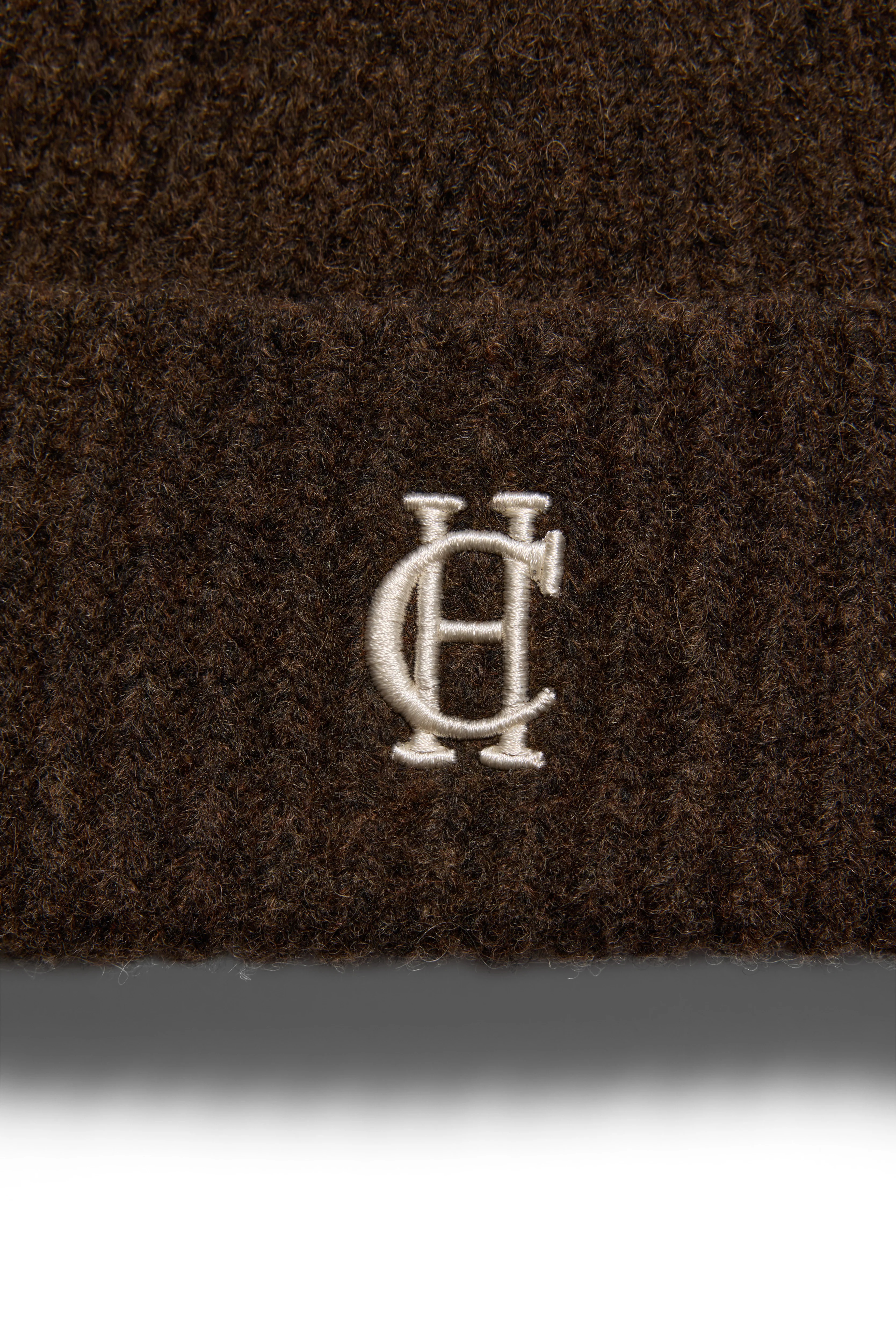 Classic Embroidered Beanie (Chocolate) - Image 4