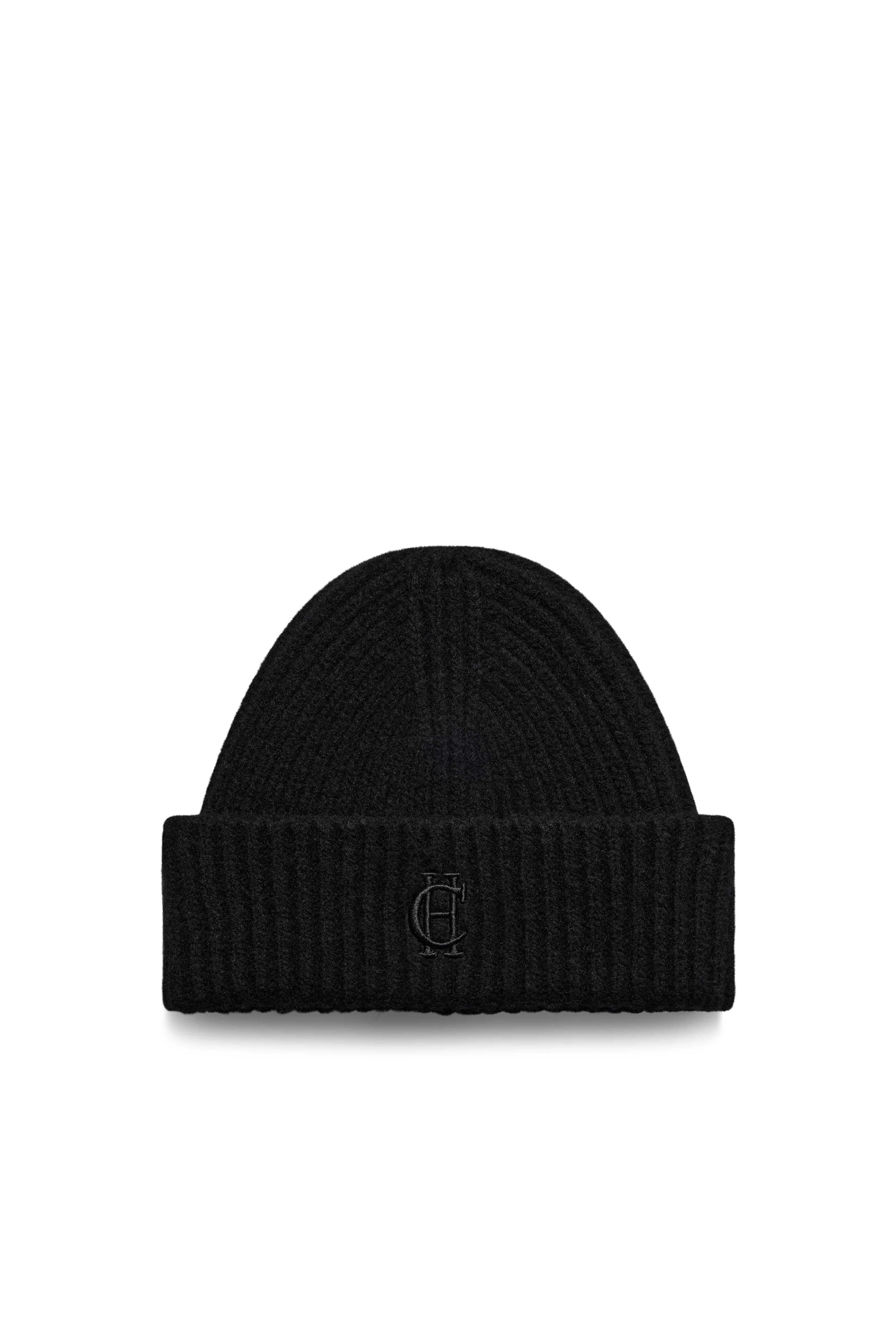 Classic Embroidered Beanie & Glove Set (Black) - Image 2