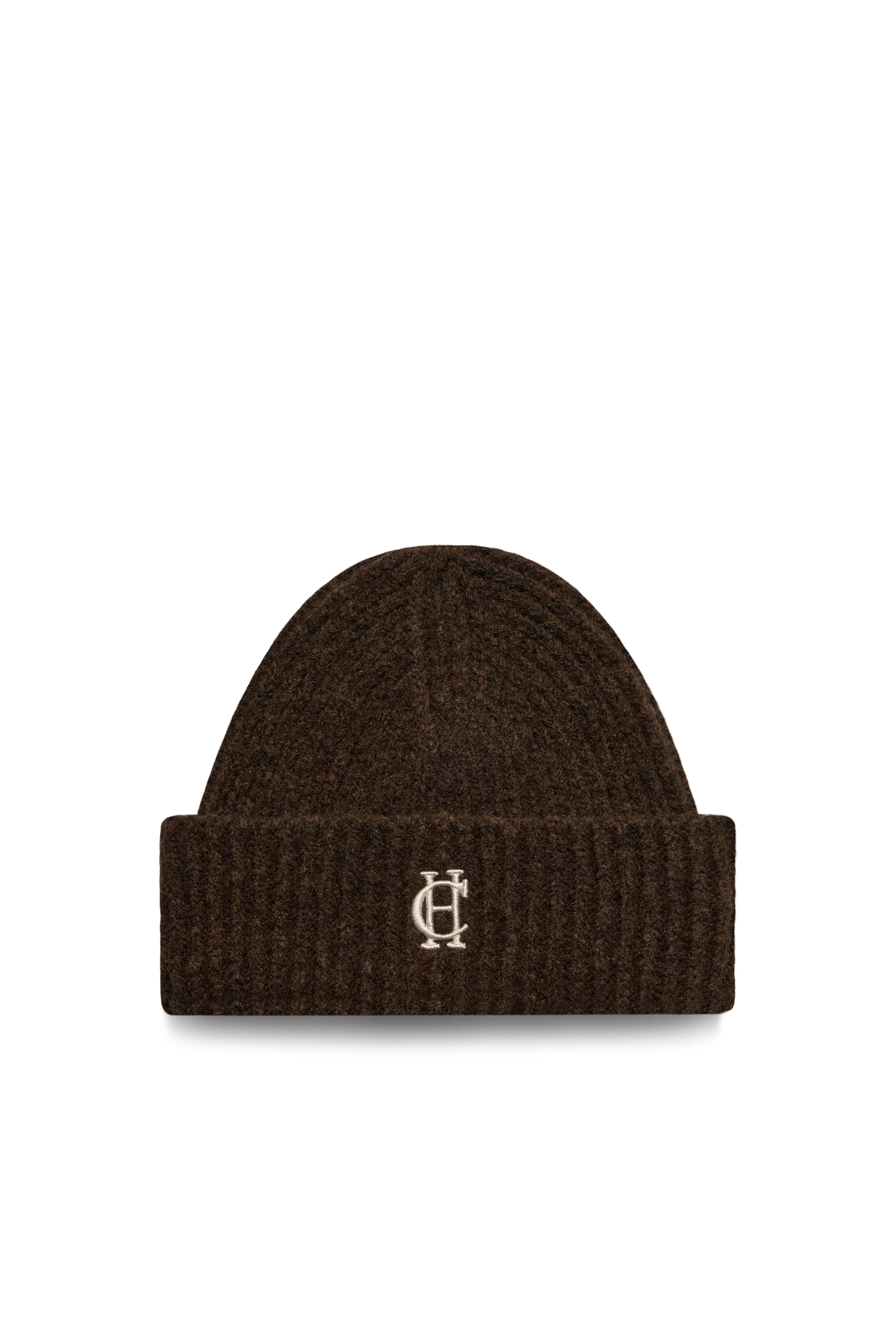 Classic Embroidered Beanie & Glove Set (Chocolate) - Image 2