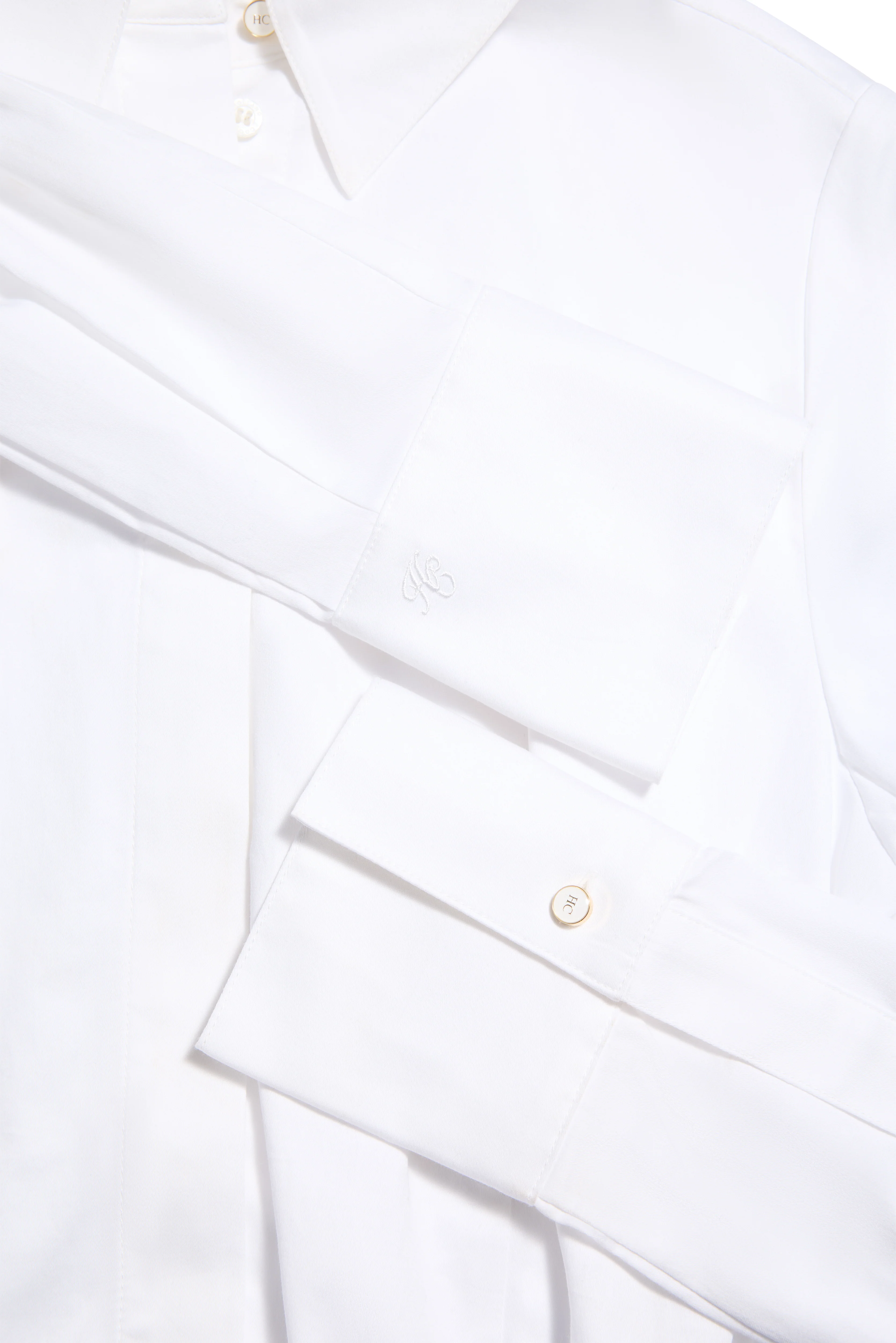 Classic Shirt Bodysuit (White) - Image 8