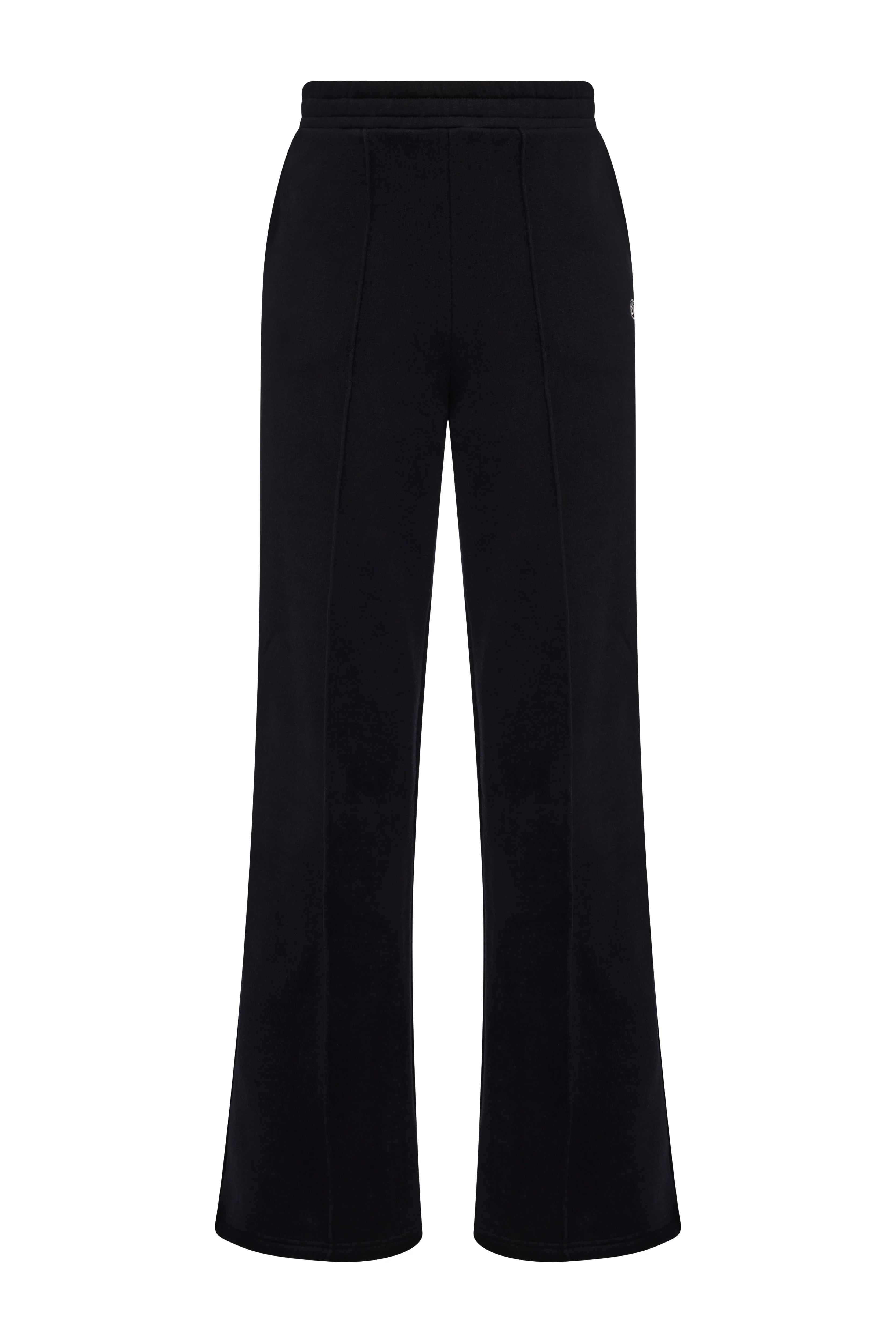 Collegiate Wide Leg Jogger (Black) - Image 4