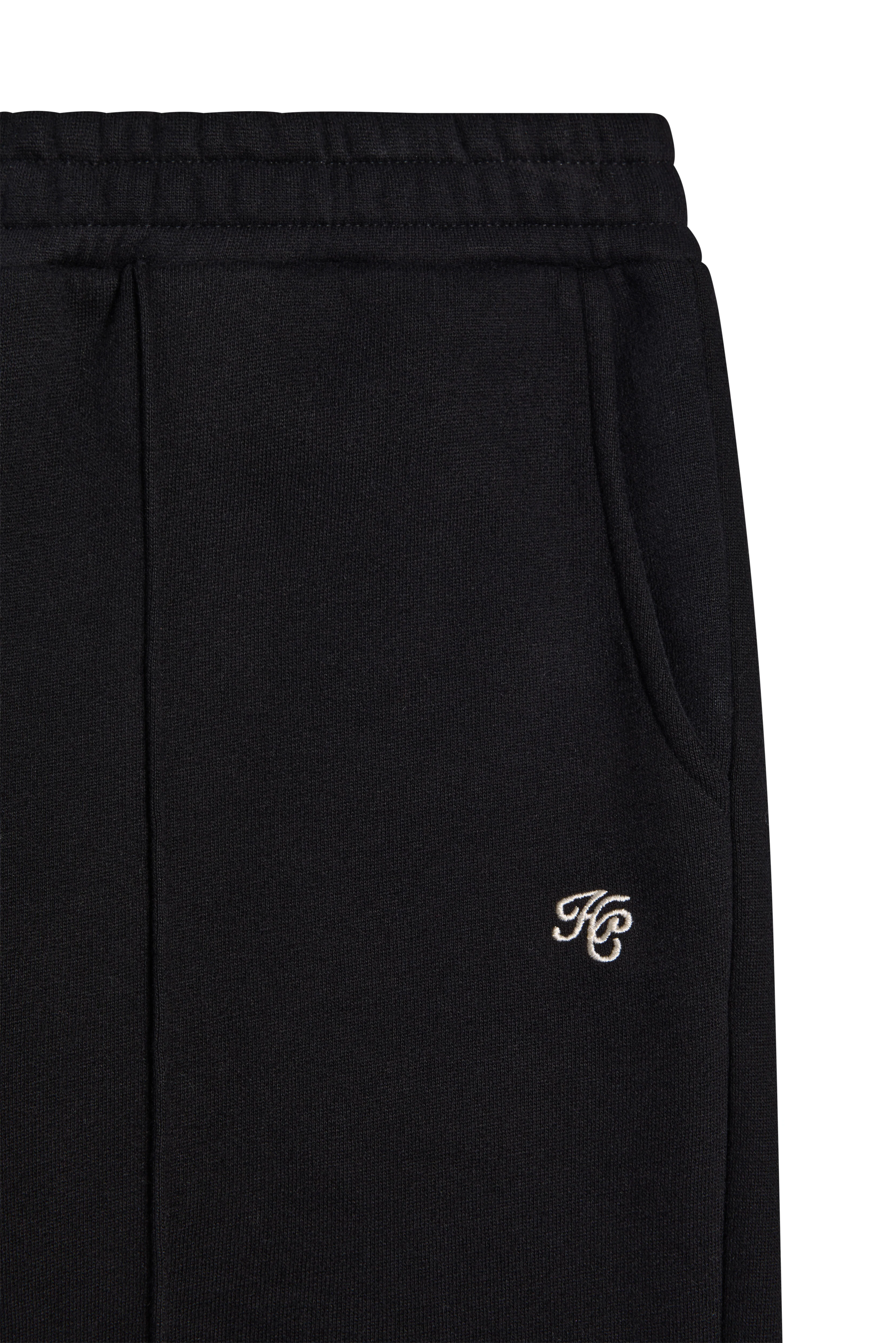 Collegiate Wide Leg Jogger (Black) - Image 8