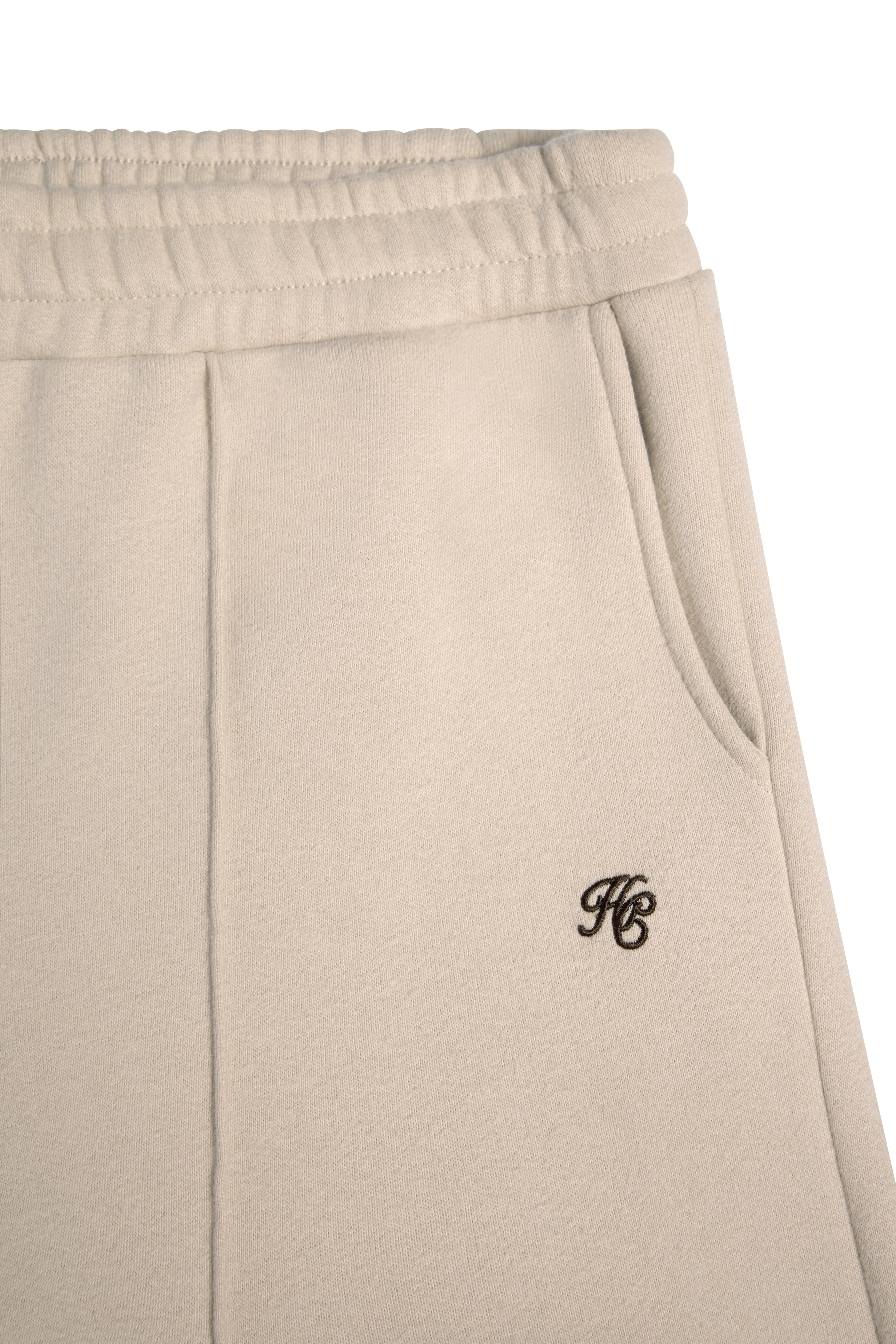 Collegiate Wide Leg Jogger (Stone) - Image 8