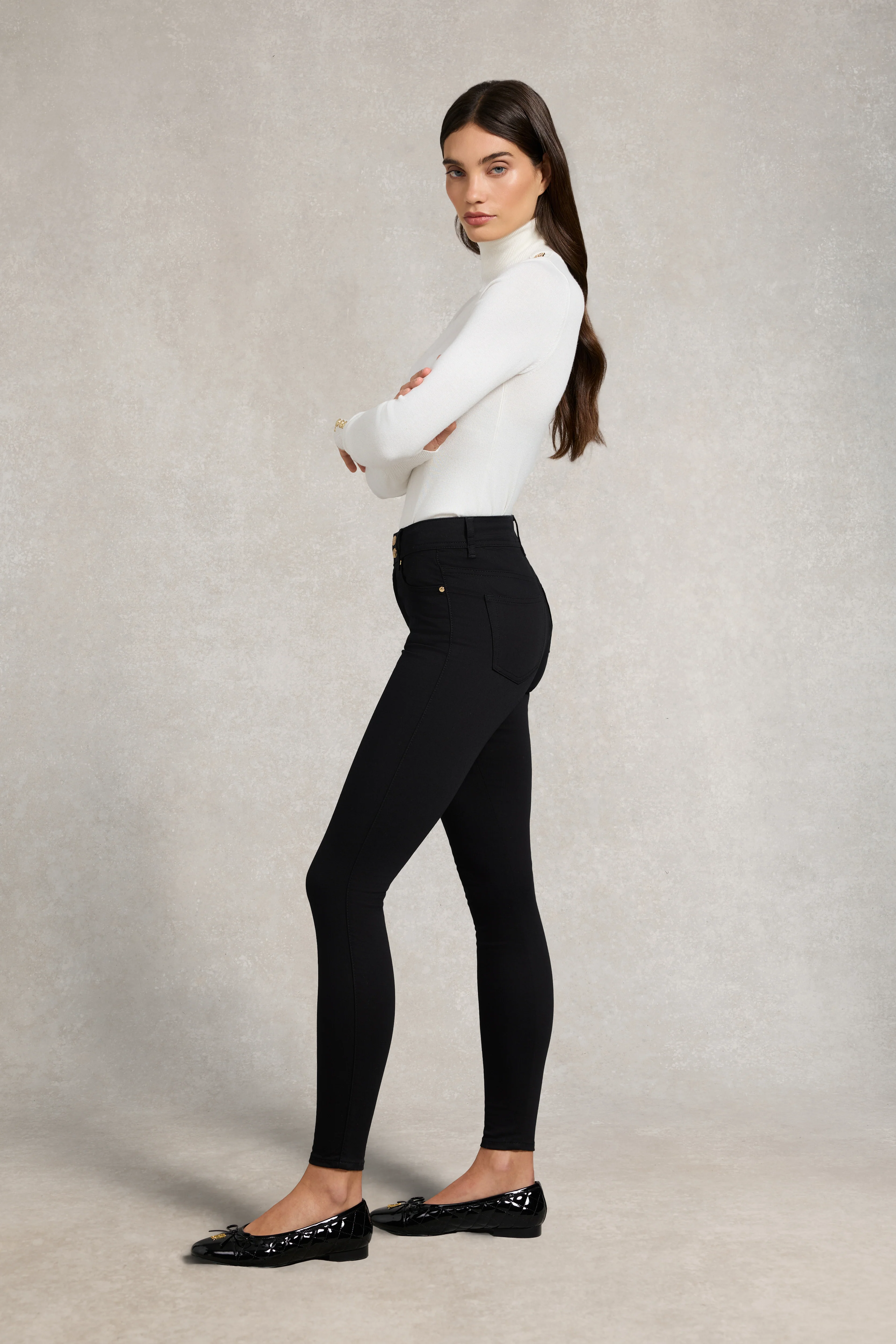 Contour Skinny Jean (Black) - Image 2