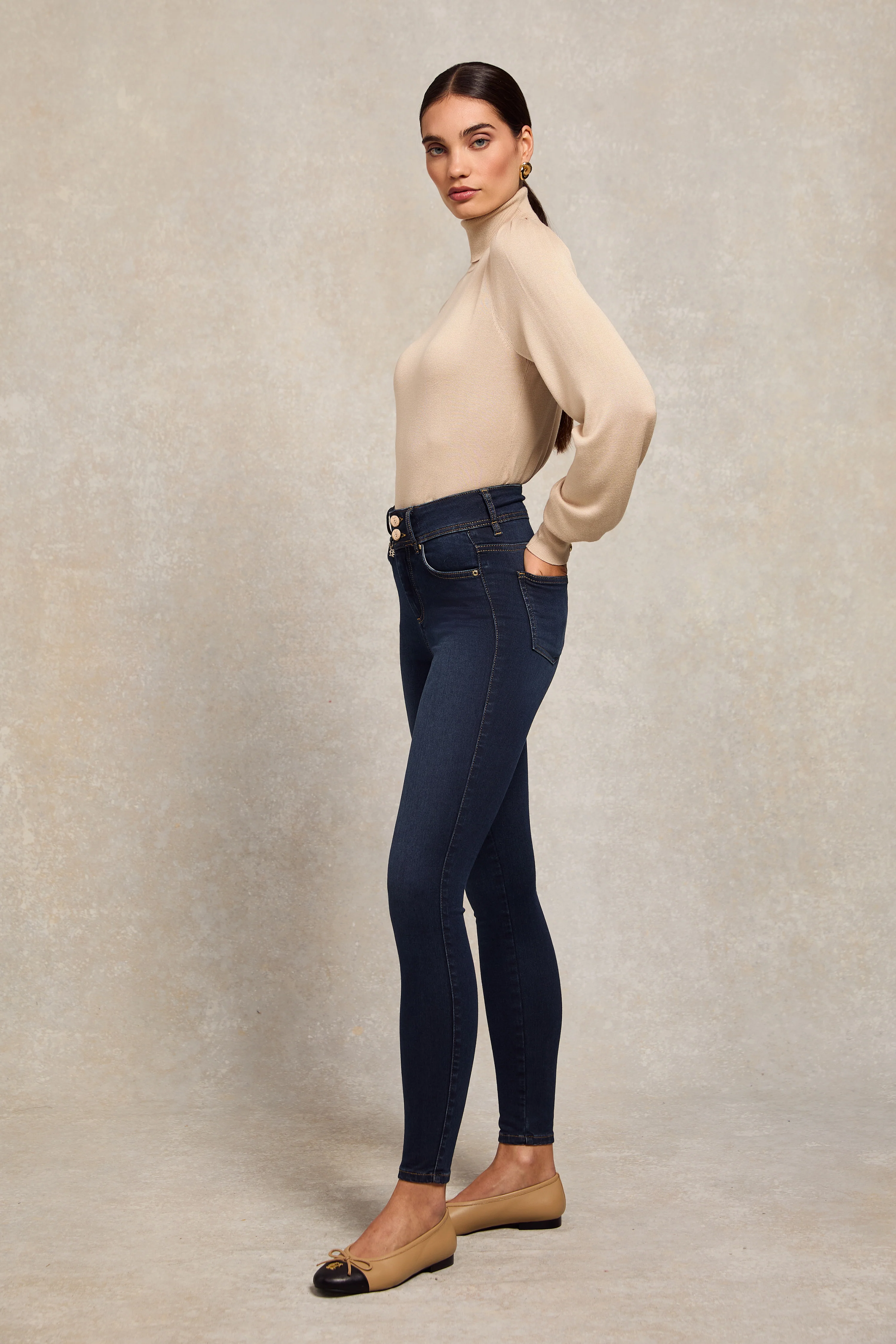 Contour Skinny Jean (Deep Indigo) - Image 3