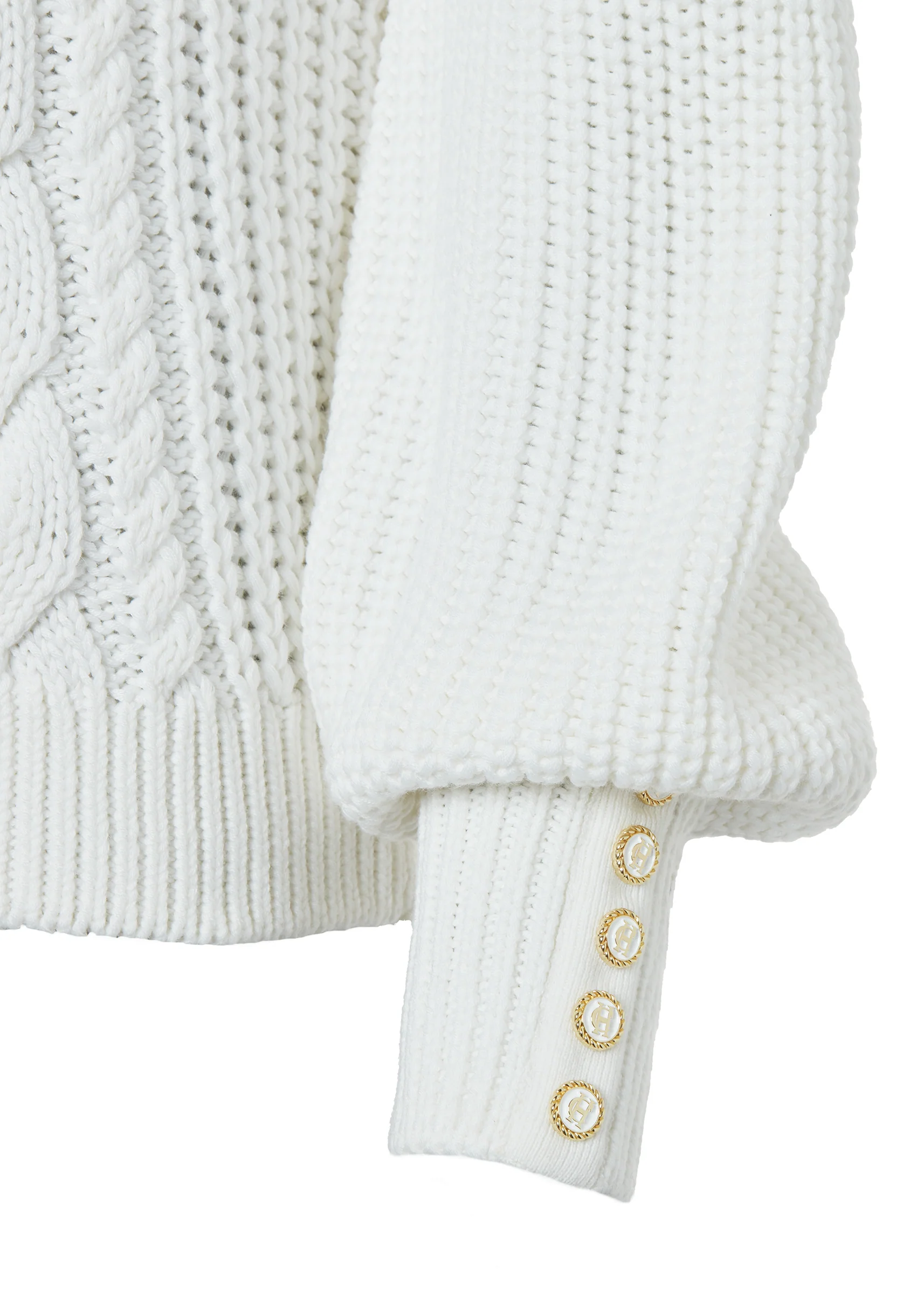 Corded Roll Neck Knit (Natural) - Image 7