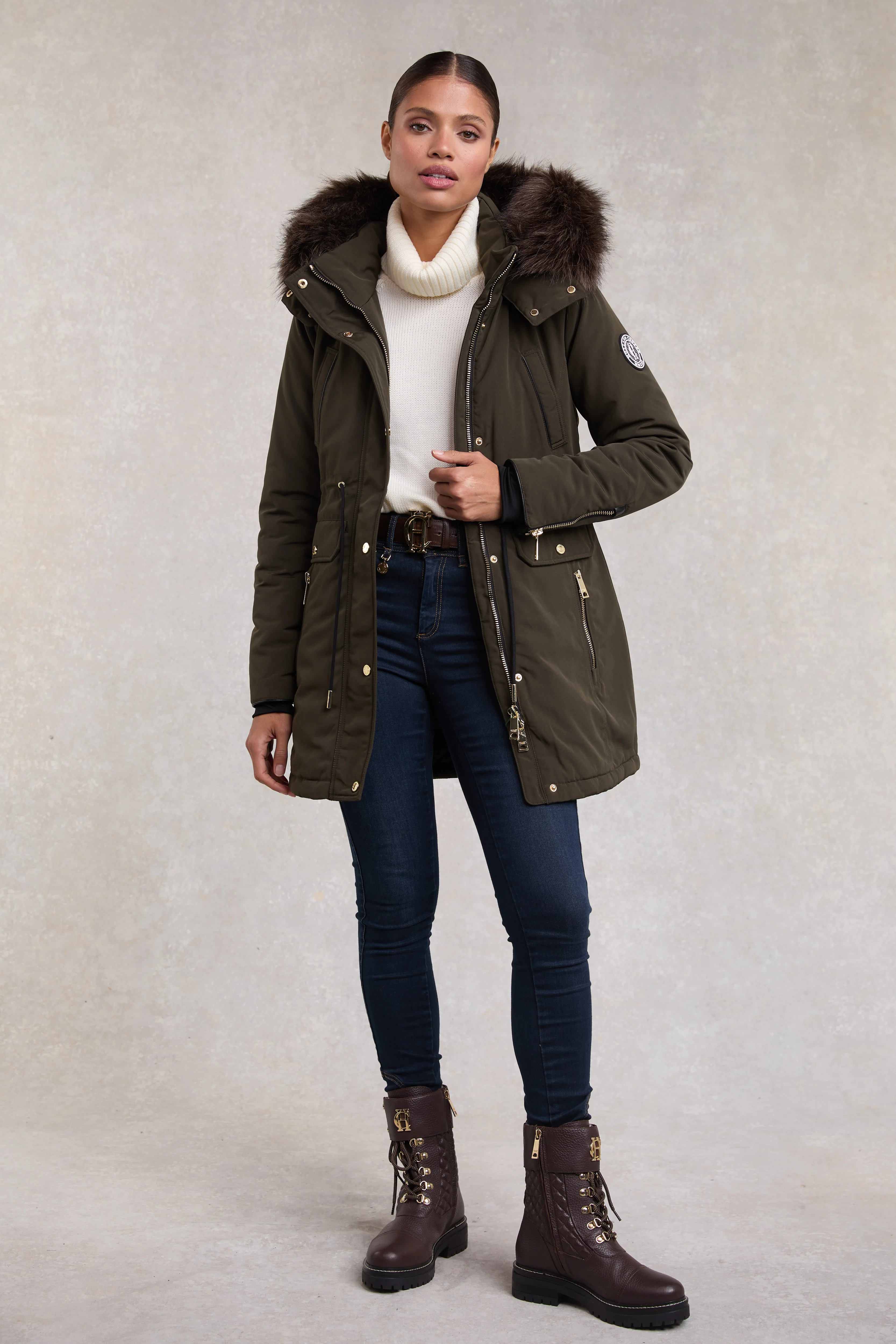 Corvara Parka (Khaki) - Image 3