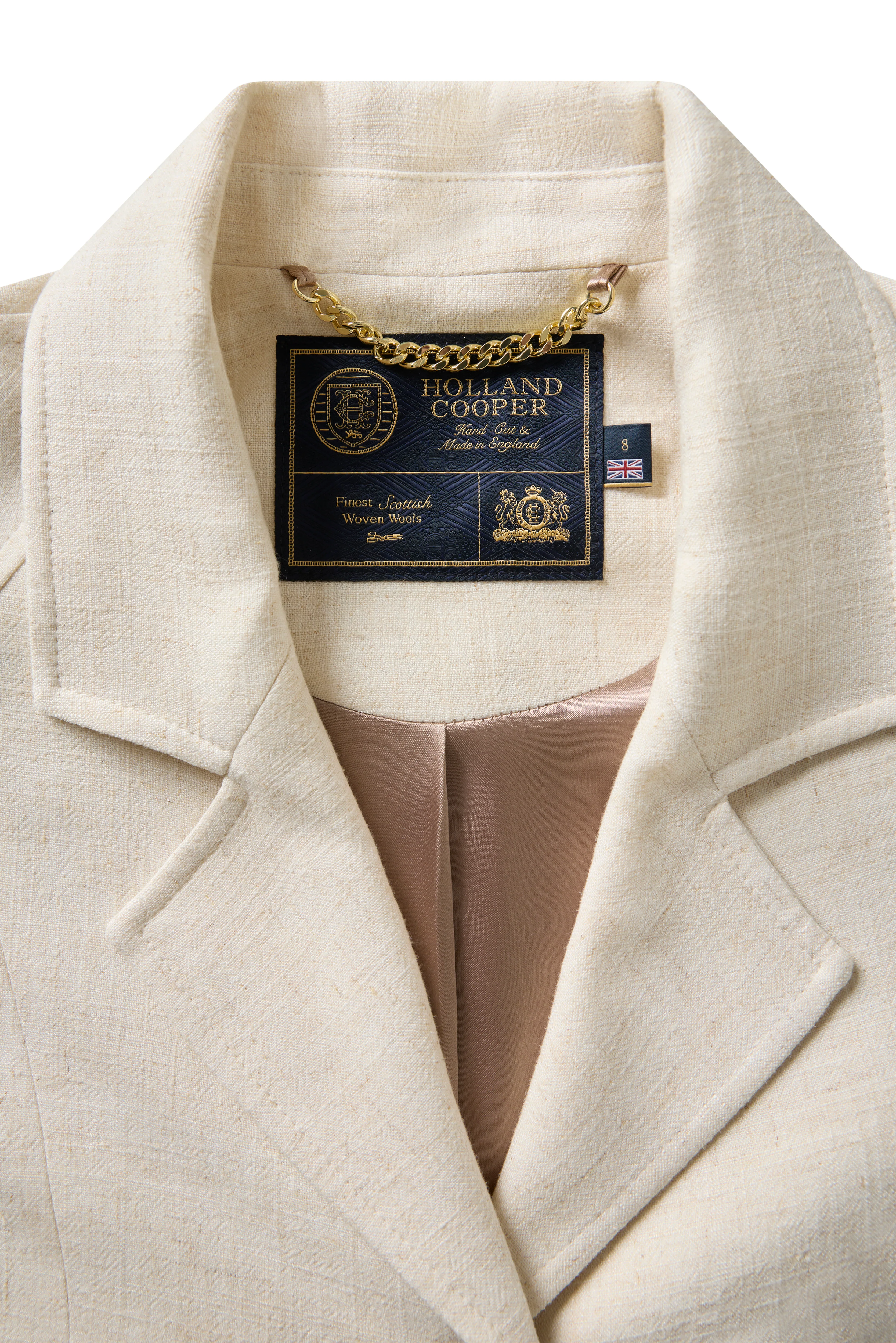 Cotswold Belted Jacket (Natural Linen) - Image 7