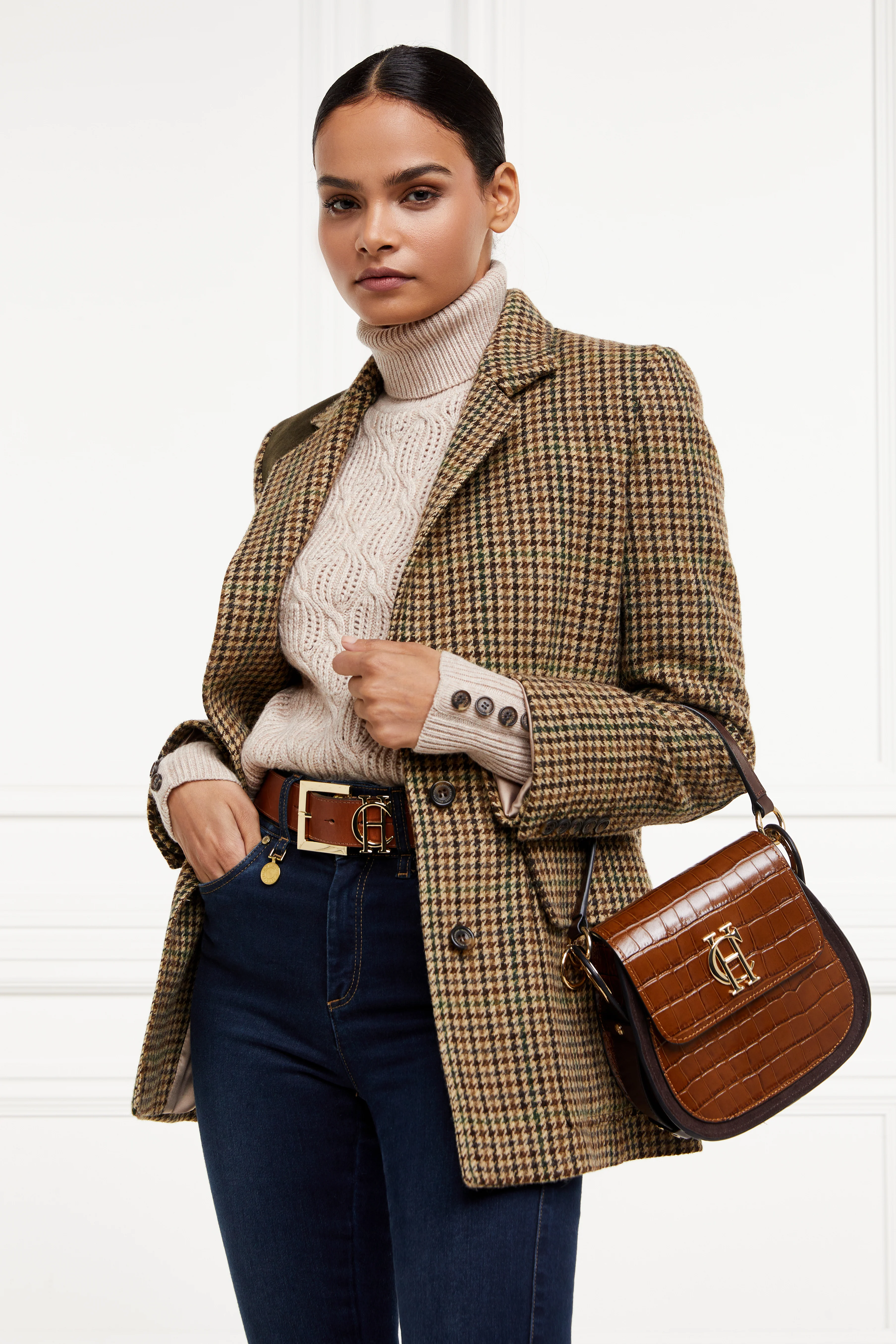 Cotswold Roll Neck Knit (Oatmeal) - Image 10