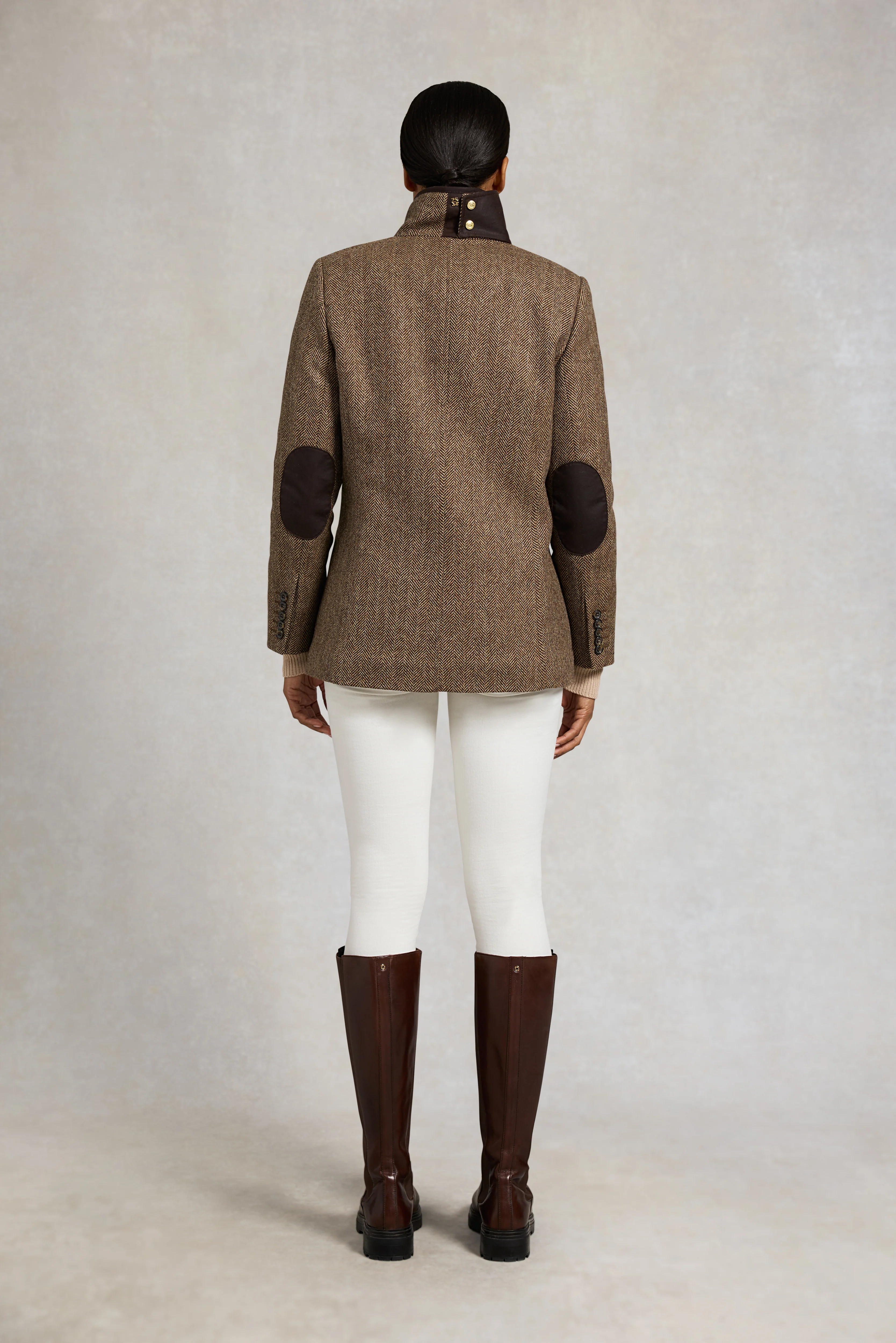 Country Classic Jacket (Large Scale Brown Herringbone) - Image 5