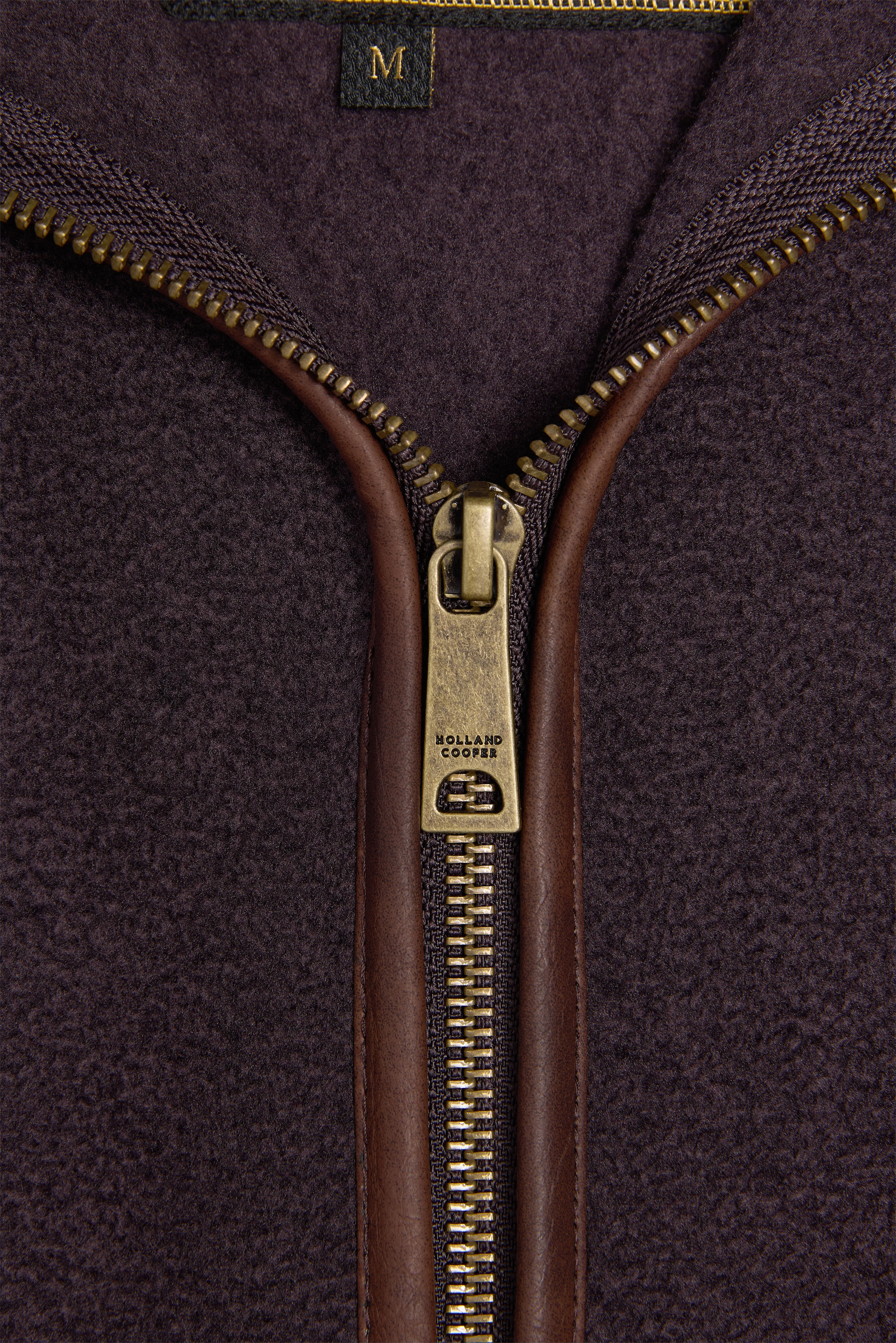 Men's Country Fleece Gilet (Claret) - Image 8
