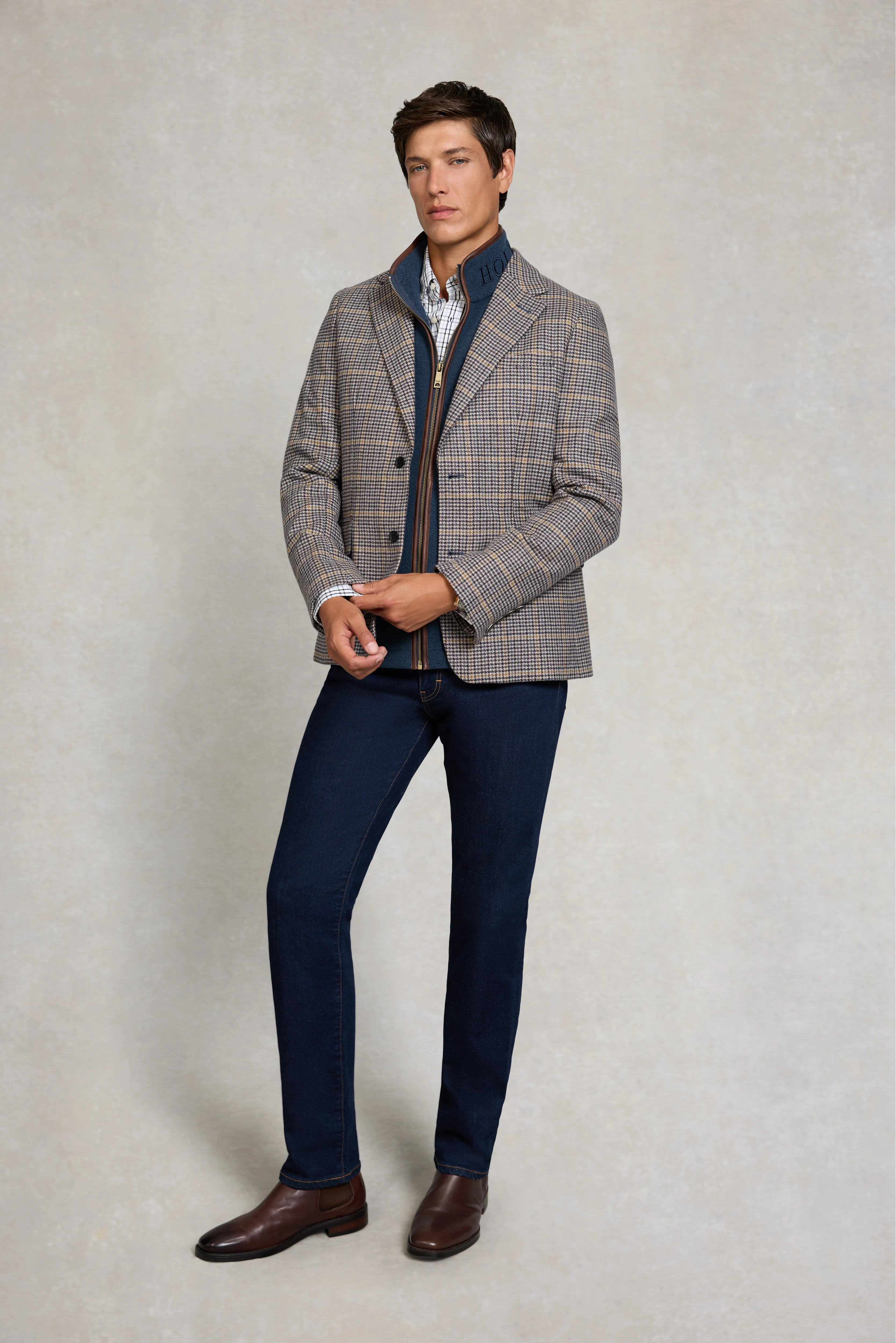 Men's Country Fleece Gilet (Dusty Blue) - Image 3