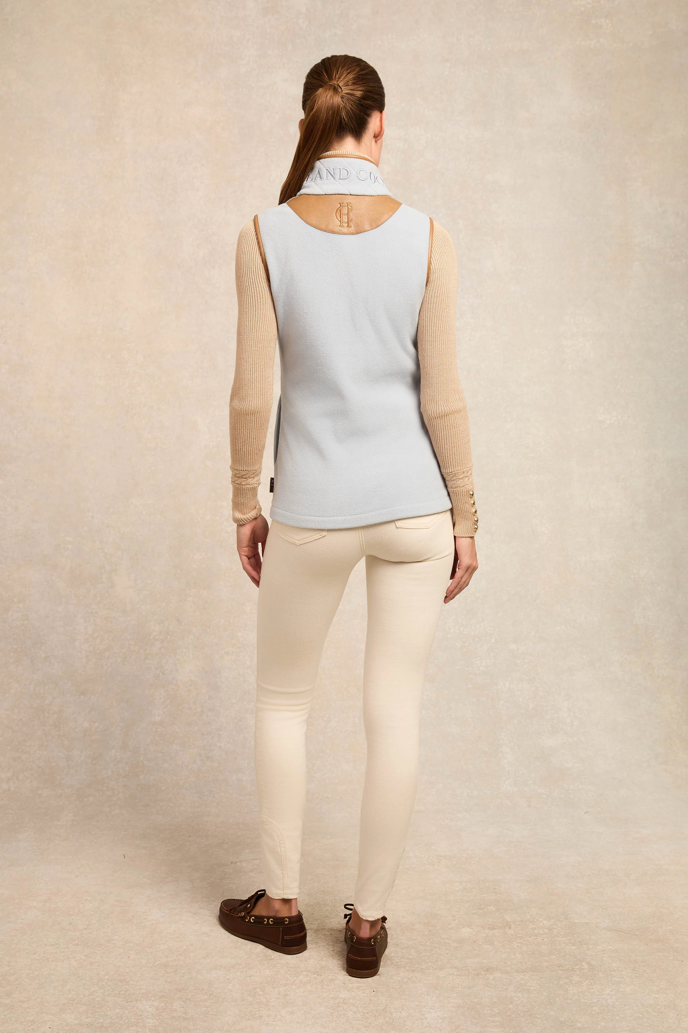 Country Fleece Gilet (Pale Blue) - Image 5