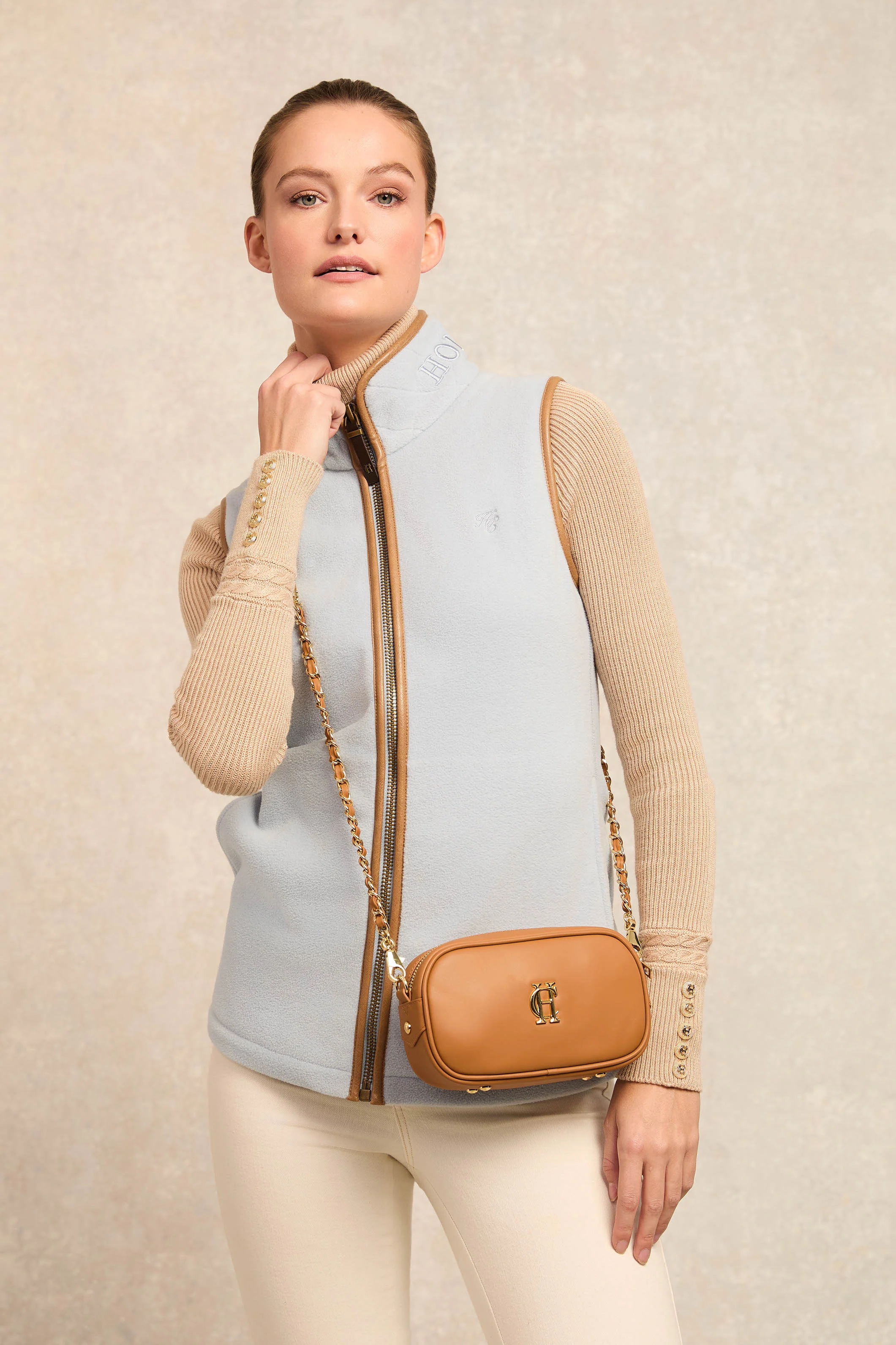 Country Fleece Gilet (Pale Blue) - Image 6