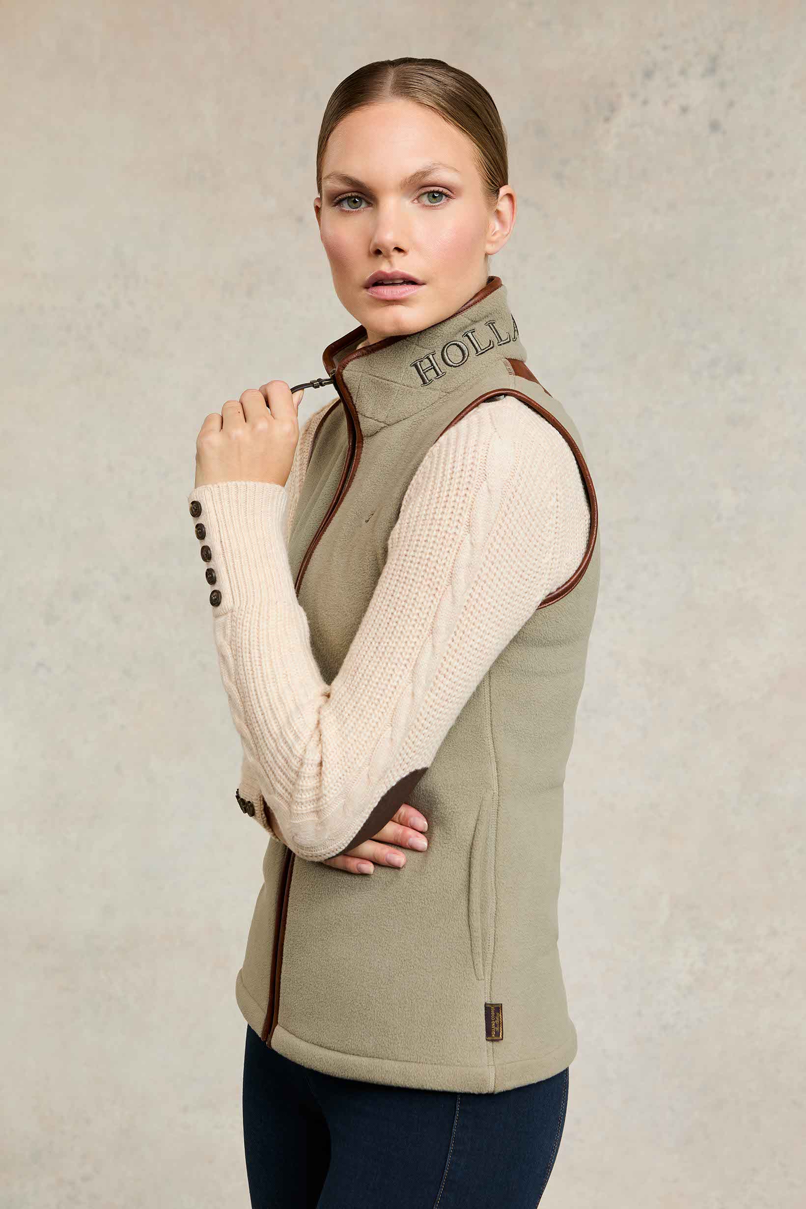 Country Fleece Gilet (Sage) - Image 6