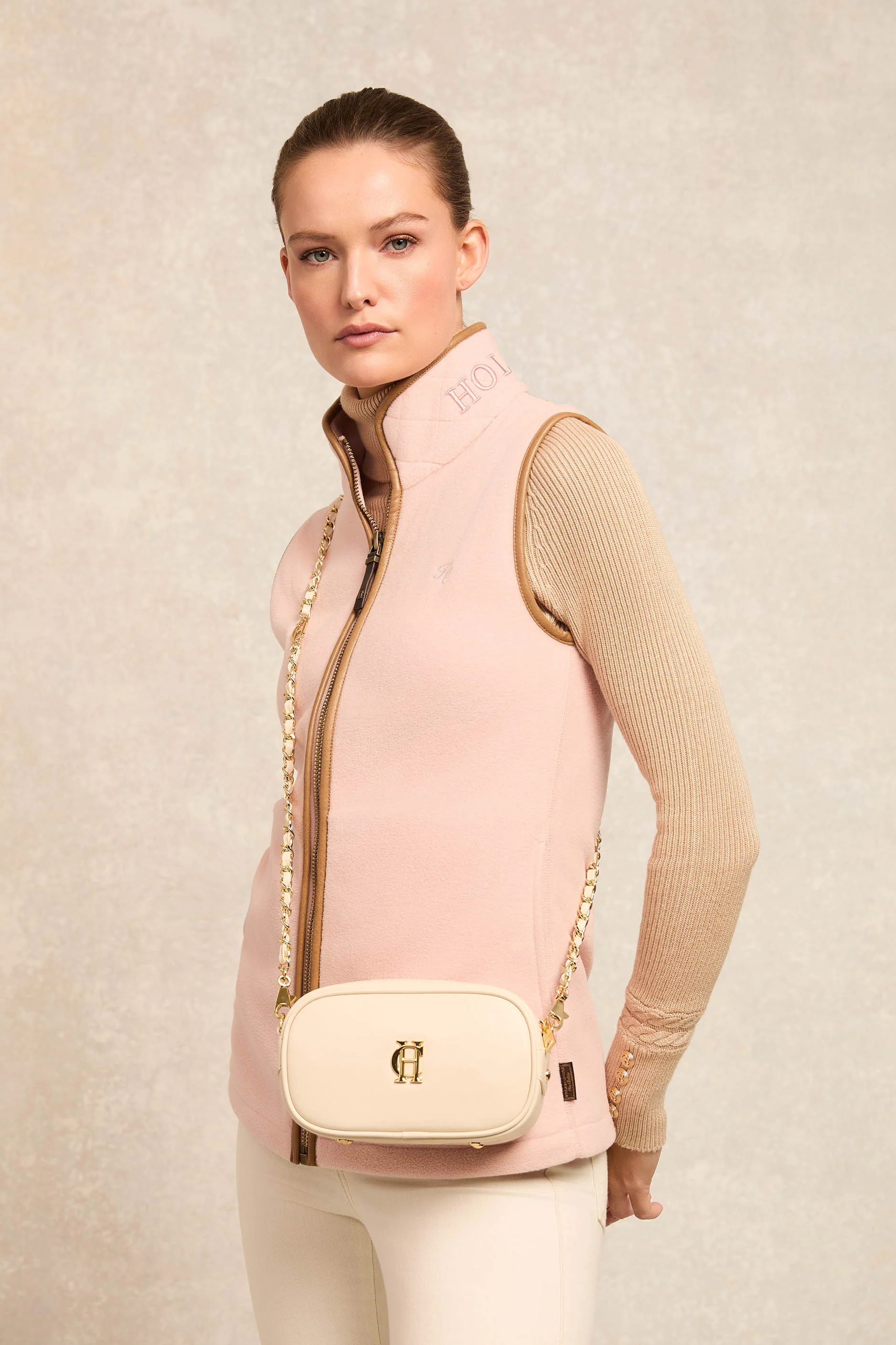 Country Fleece Gilet (Soft Pink) - Image 2