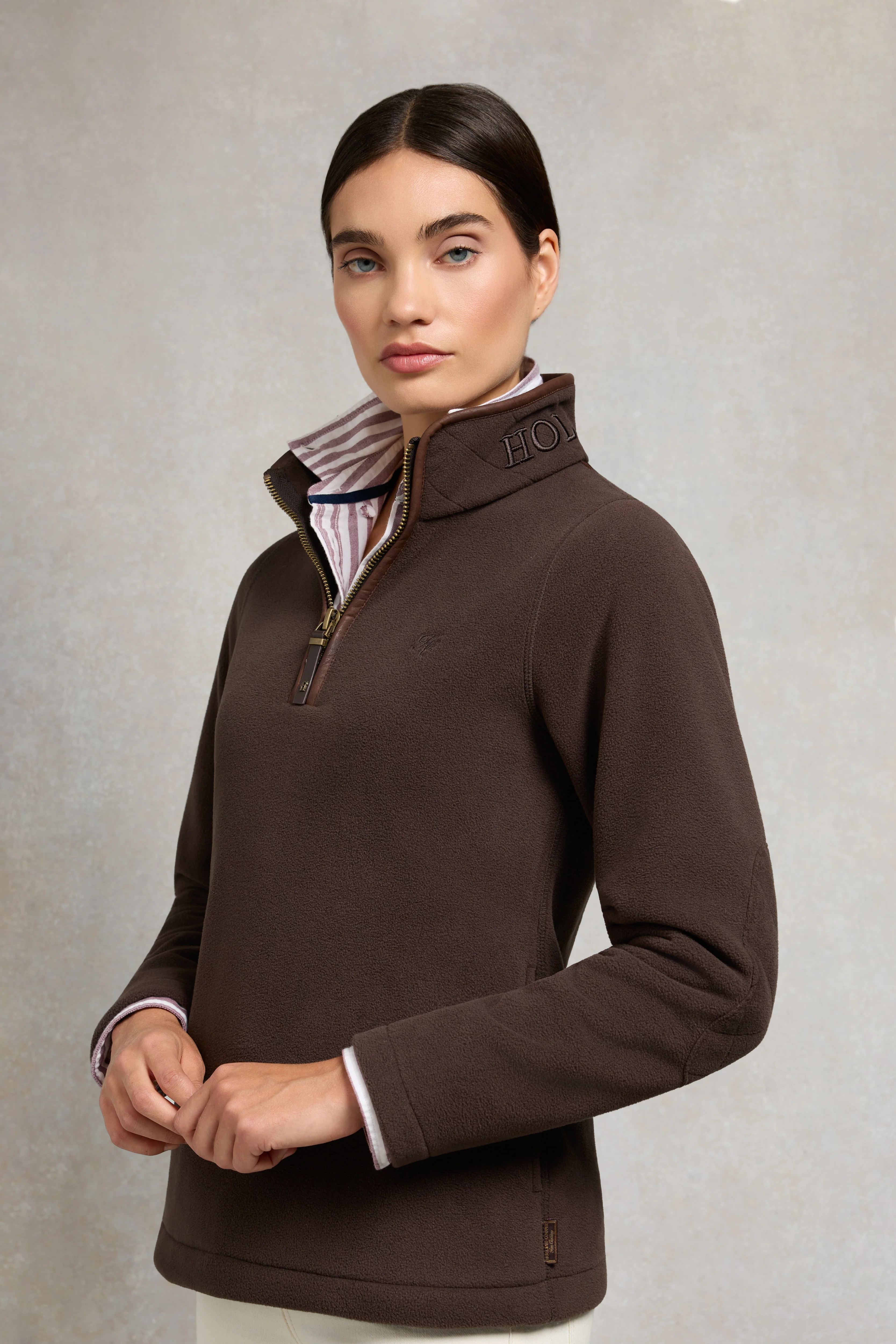 Country Fleece Quarter Zip (Chocolate) - Image 7